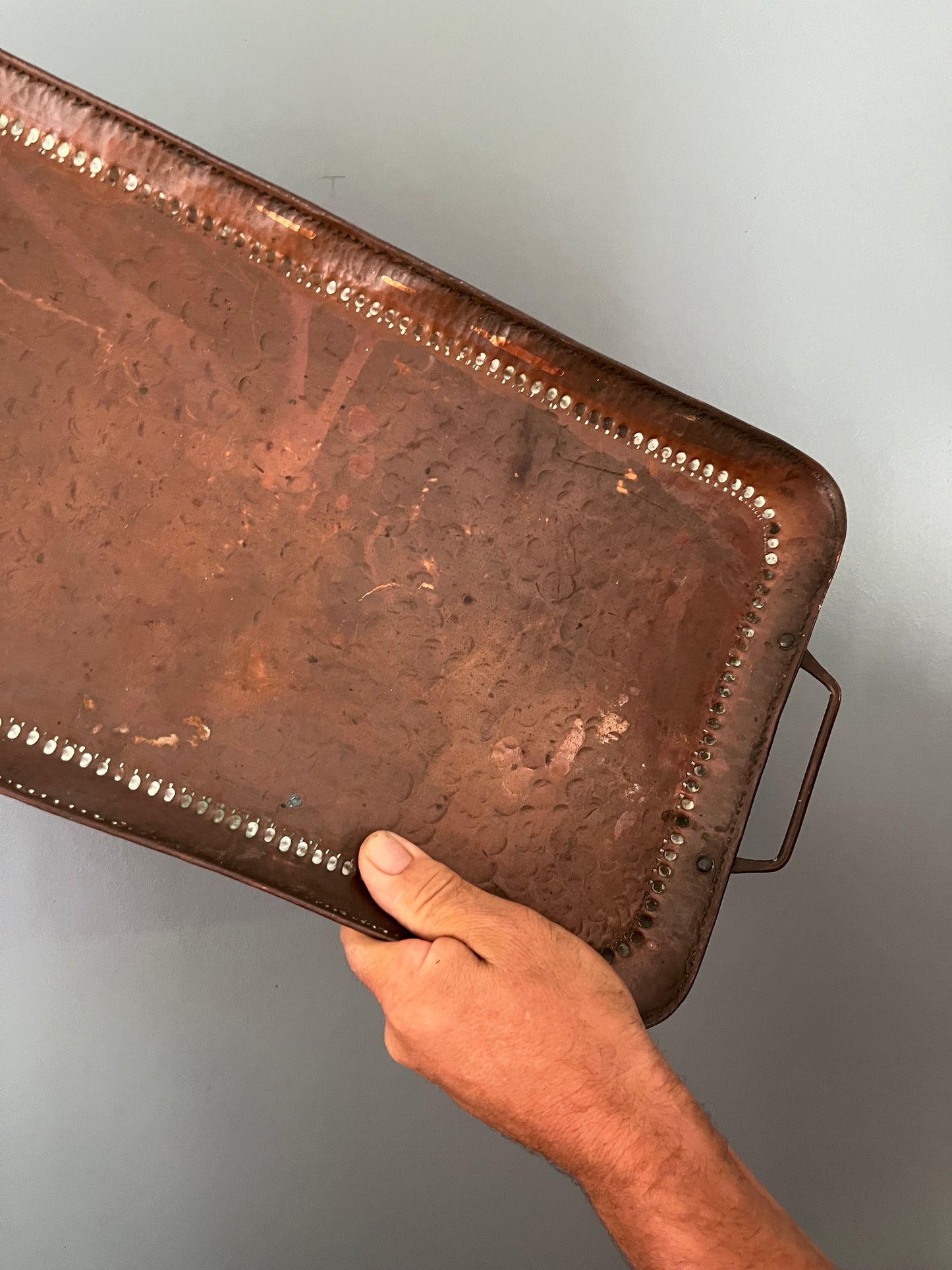 Arts and Crafts Newlyn Copper Tray.