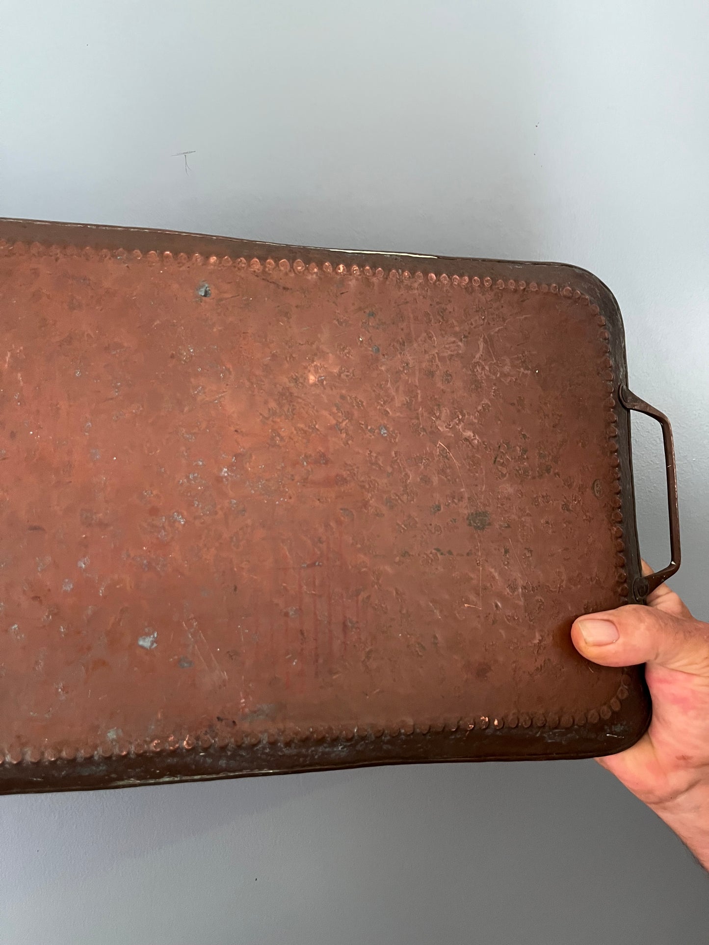 Arts and Crafts Newlyn Copper Tray.