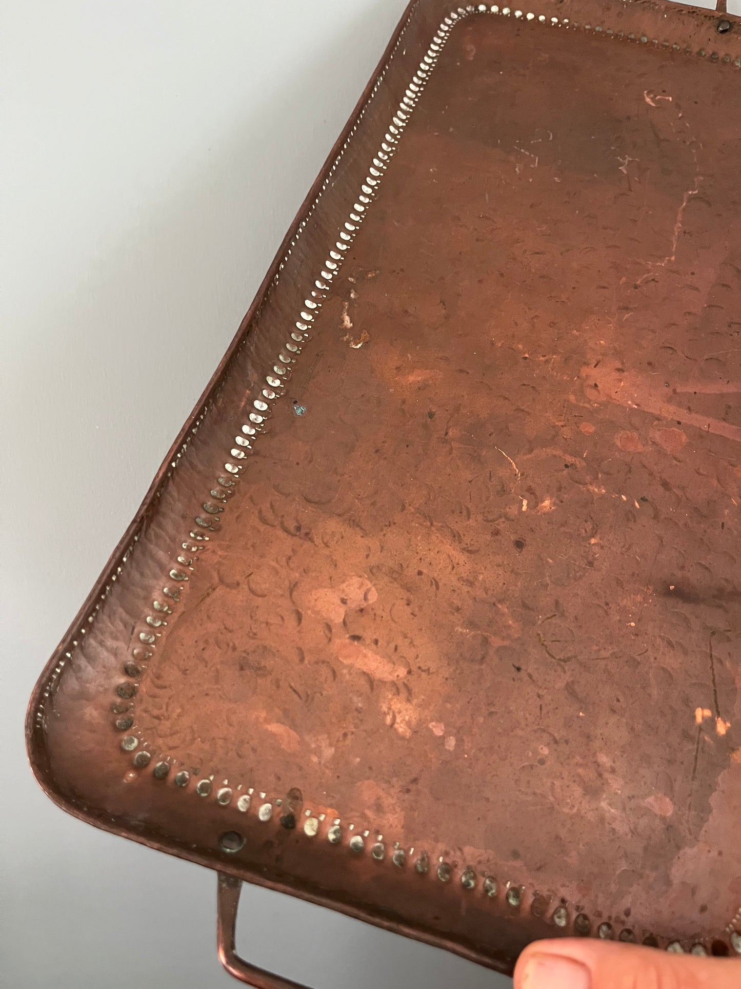 Arts and Crafts Newlyn Copper Tray.