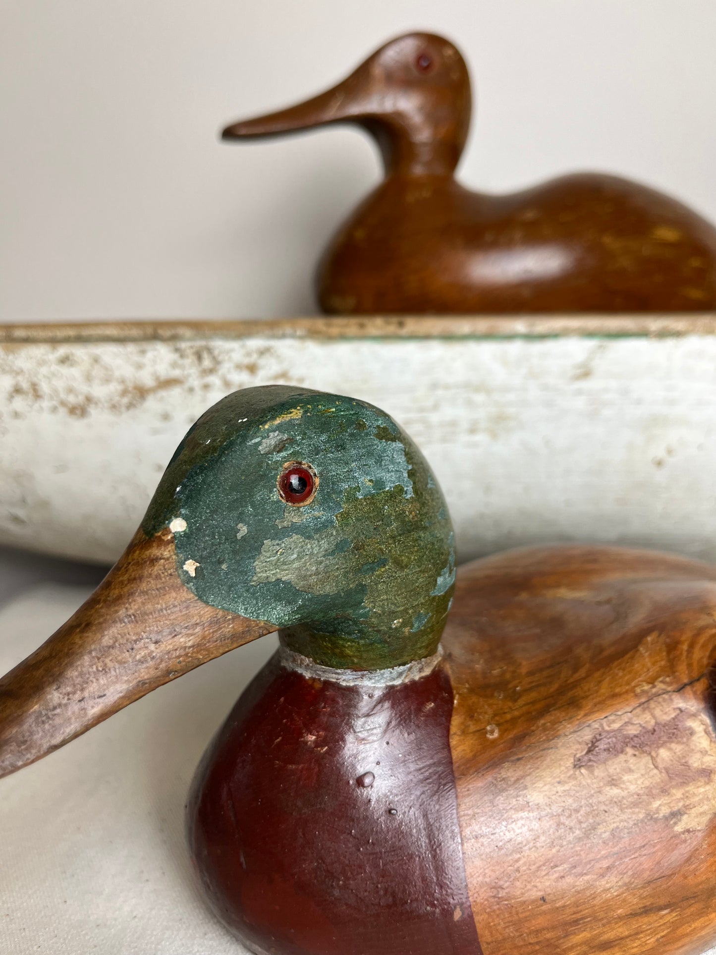 Pair of Hand Carved Ducks.