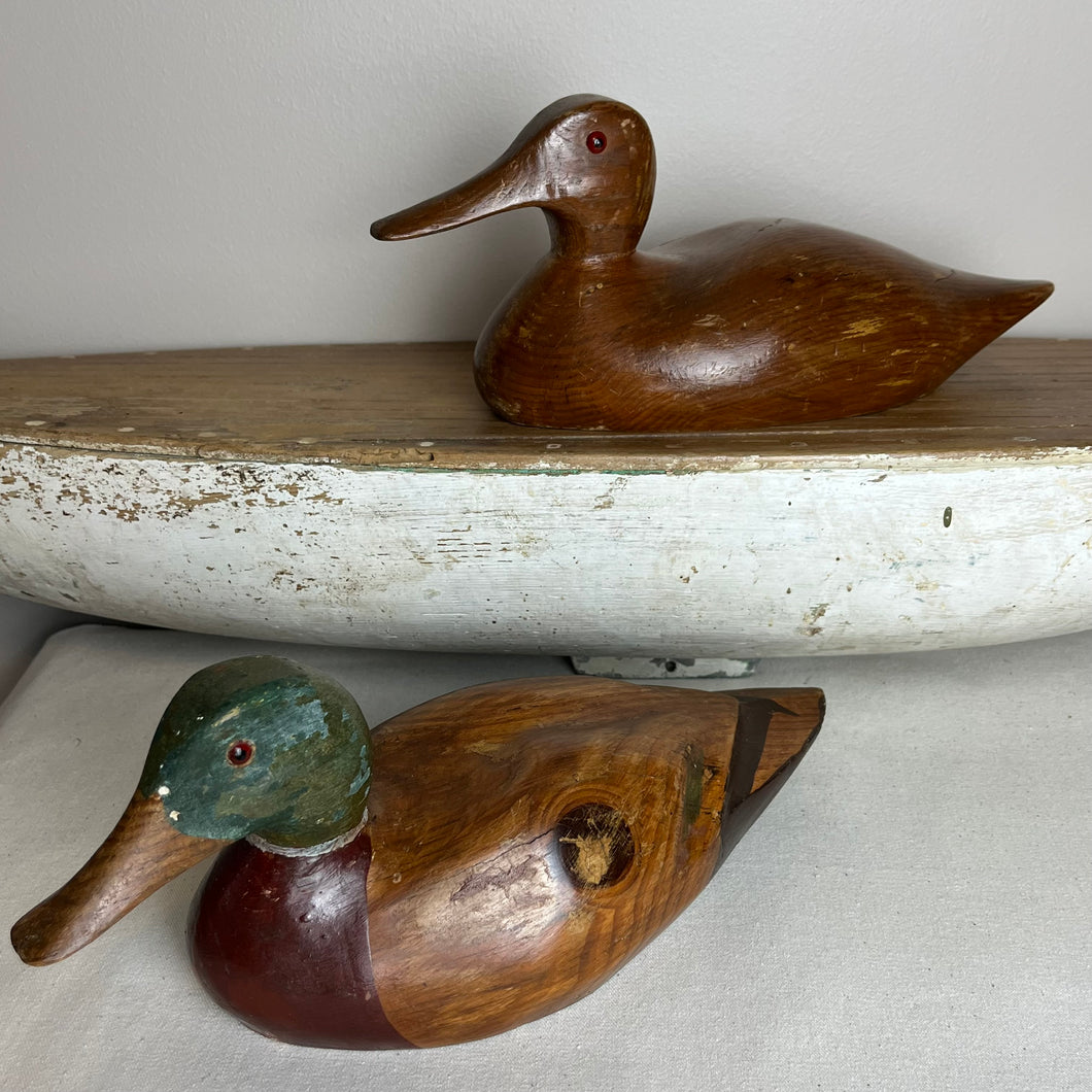 Pair of Hand Carved Ducks.