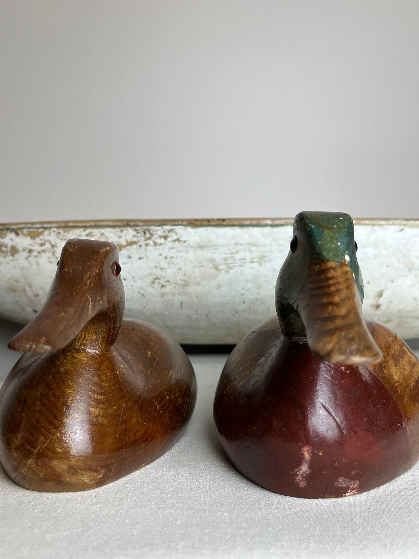Pair of Hand Carved Ducks.