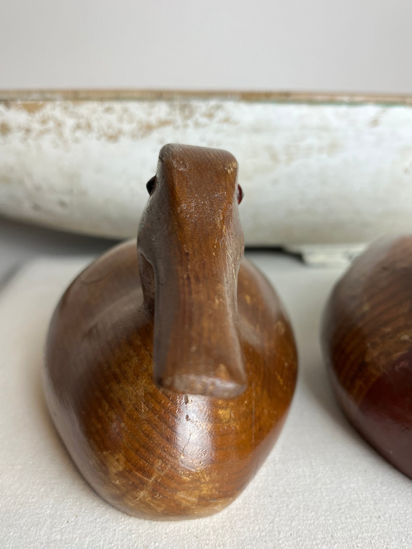 Pair of Hand Carved Ducks.