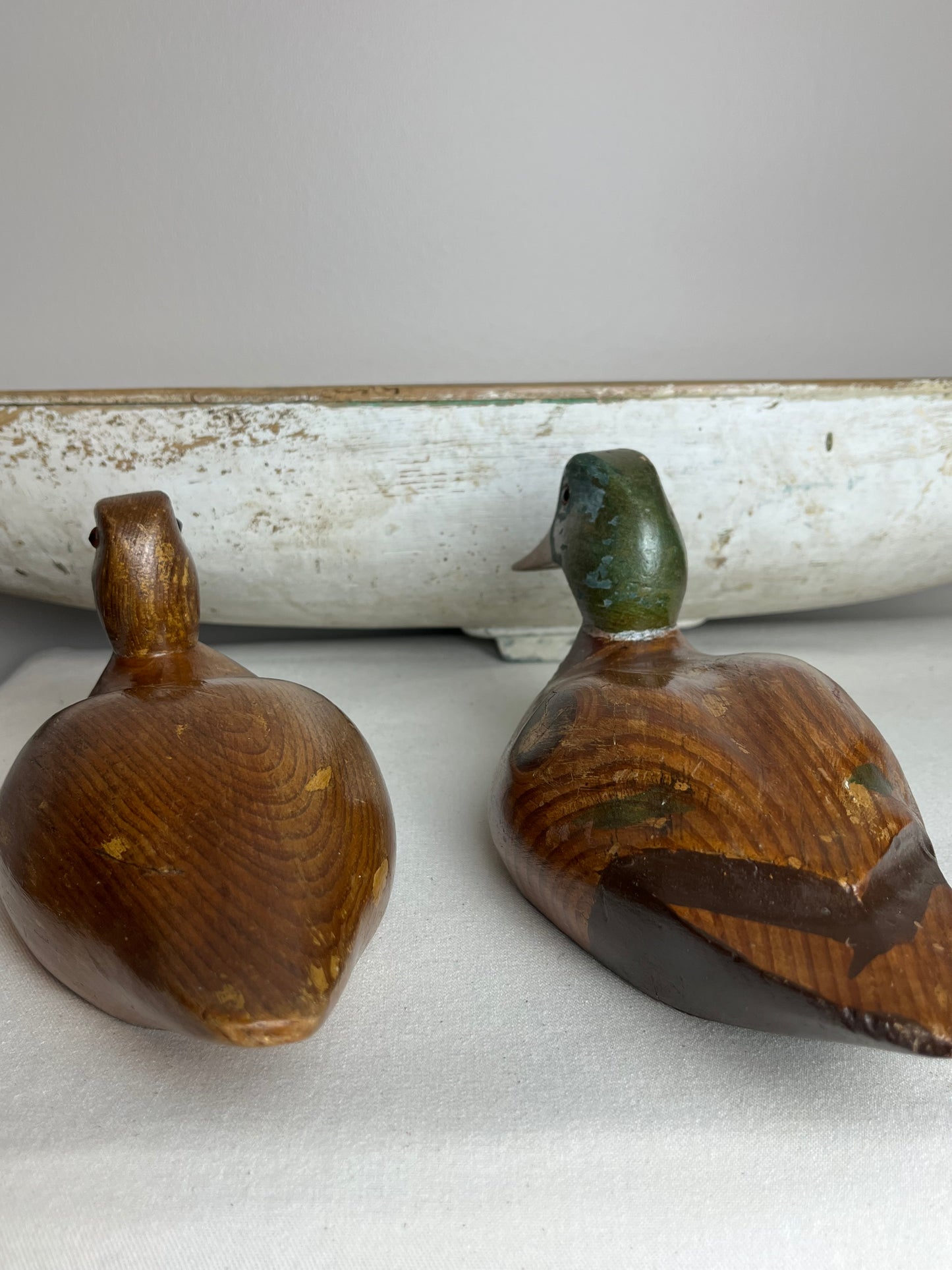Pair of Hand Carved Ducks.