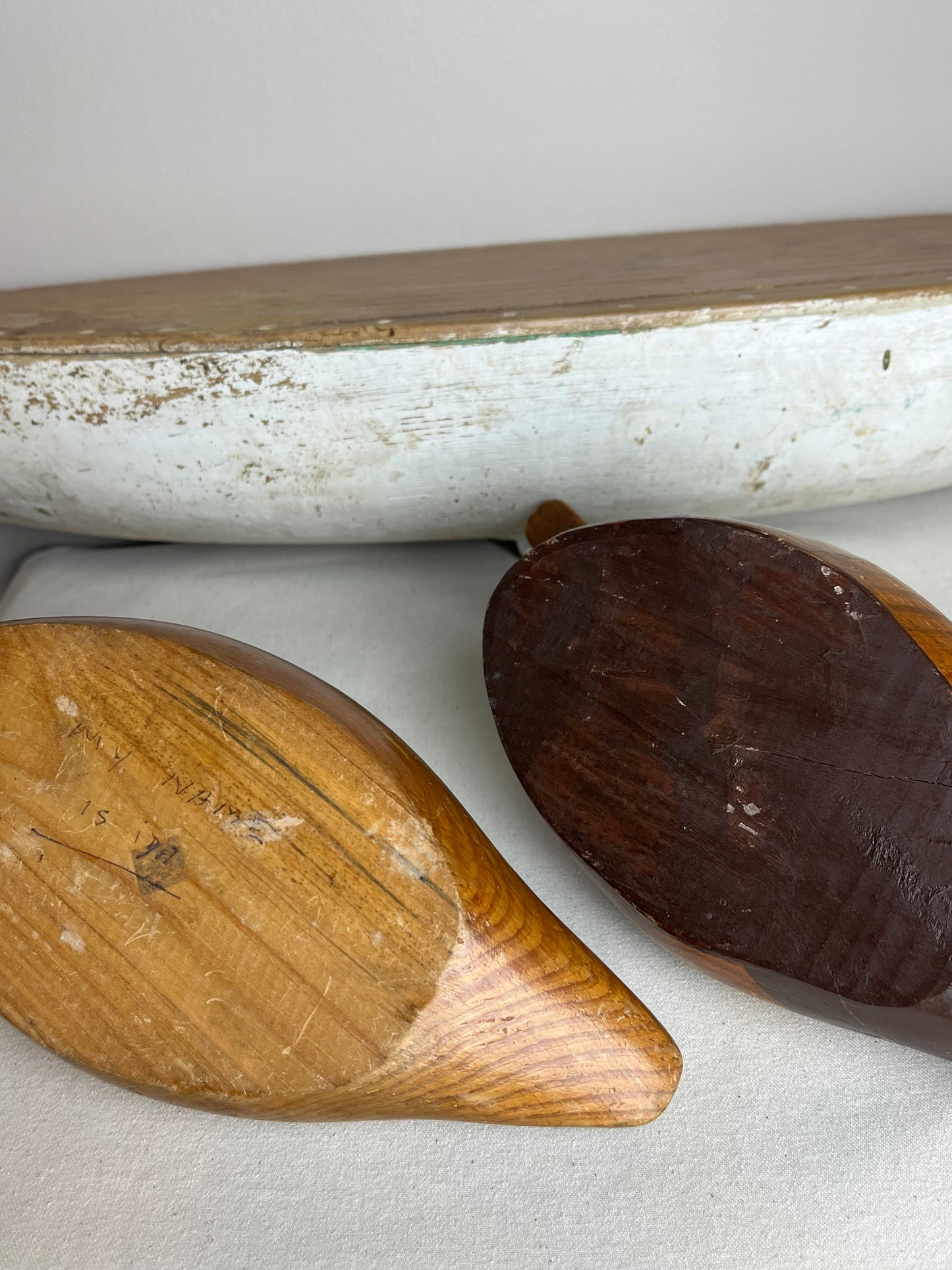 Pair of Hand Carved Ducks.