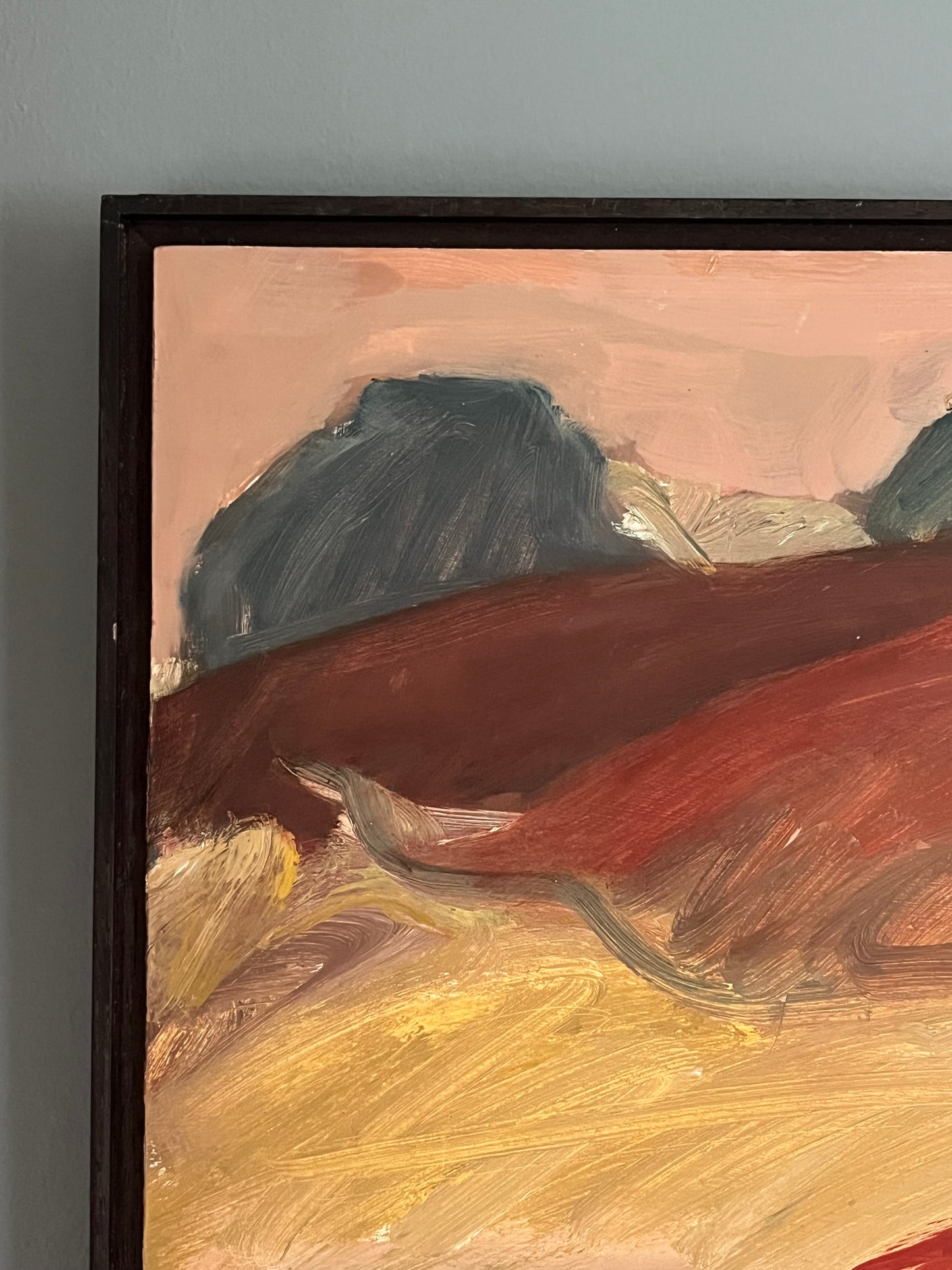 Abstract Oil On Board.