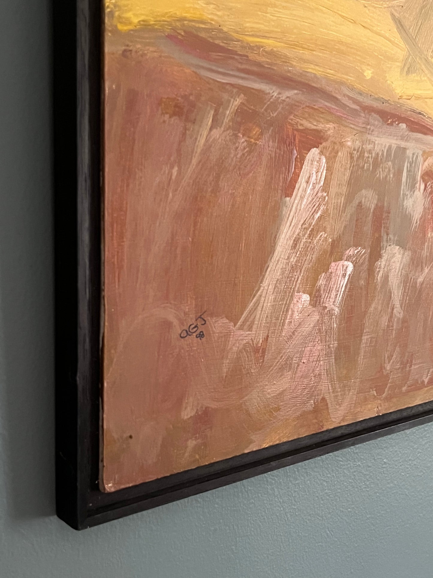 Abstract Oil On Board.