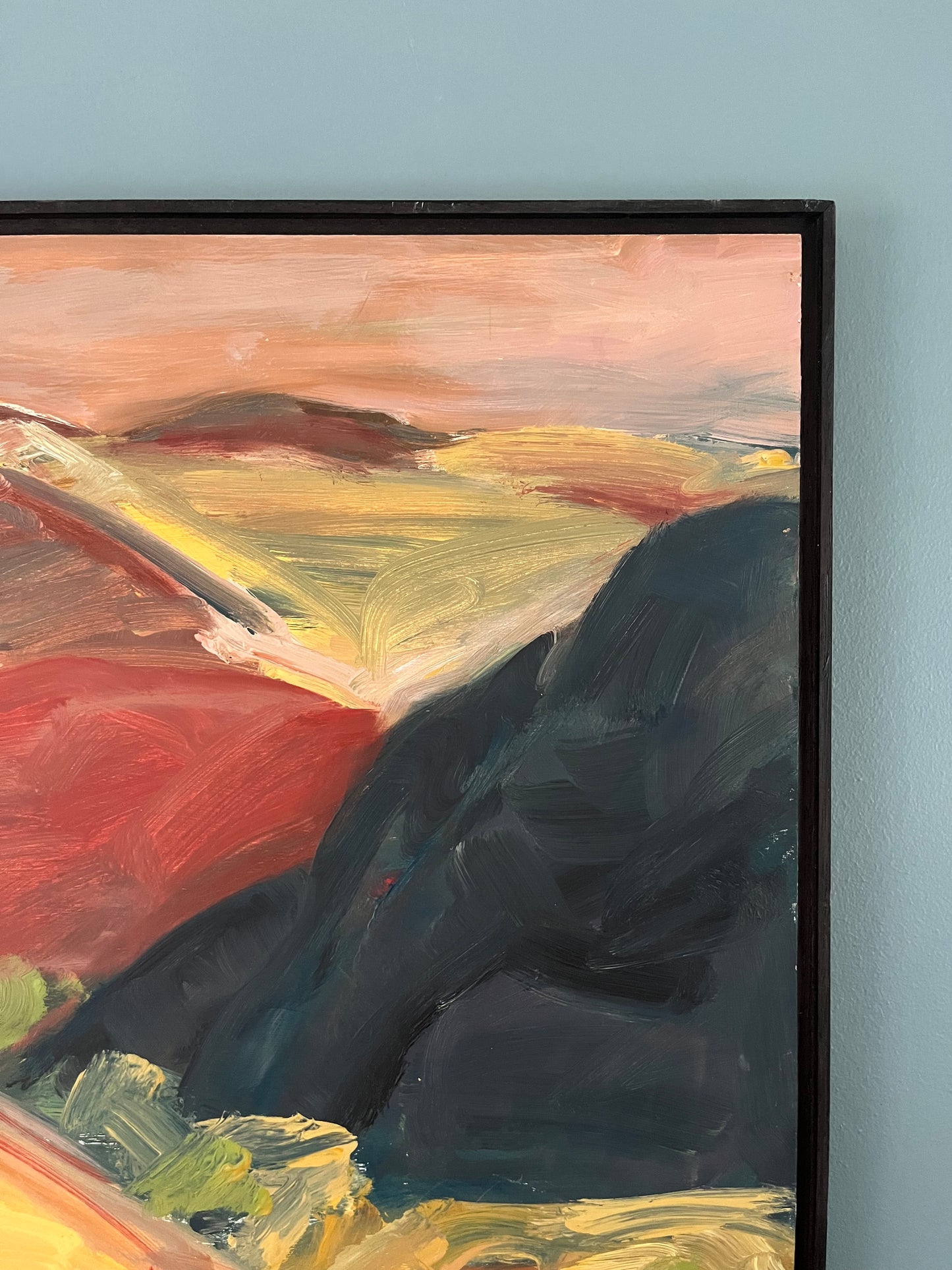 Abstract Oil On Board.