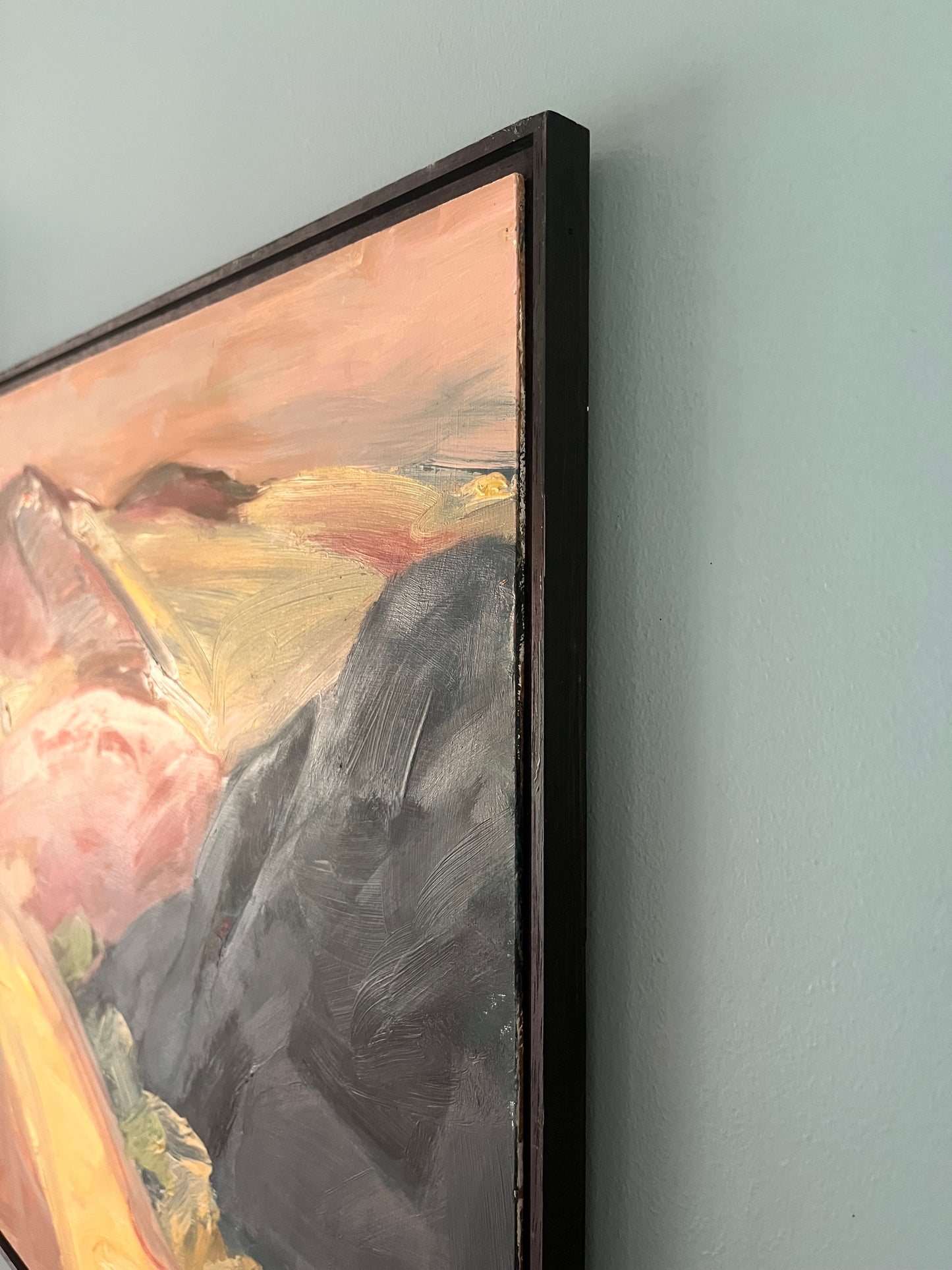 Abstract Oil On Board.