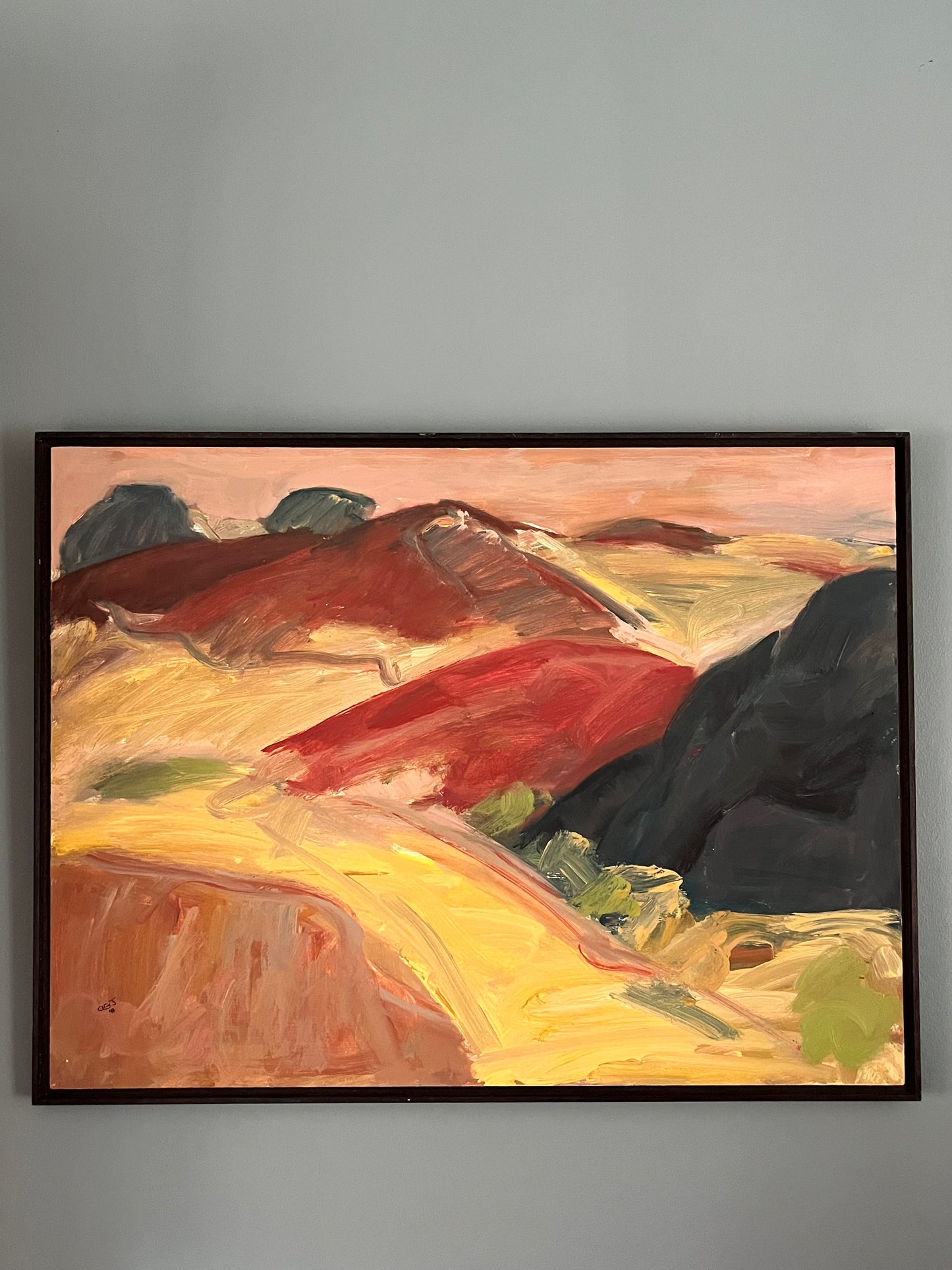 Abstract Oil On Board.