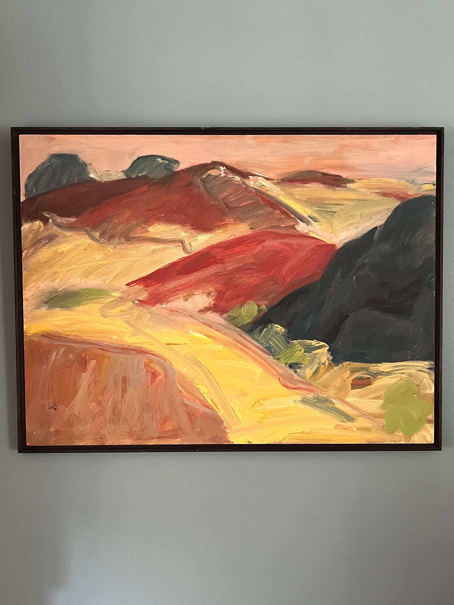 Abstract Oil On Board.