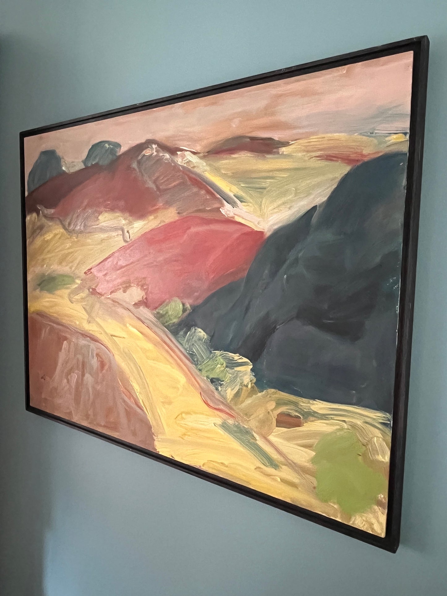 Abstract Oil On Board.