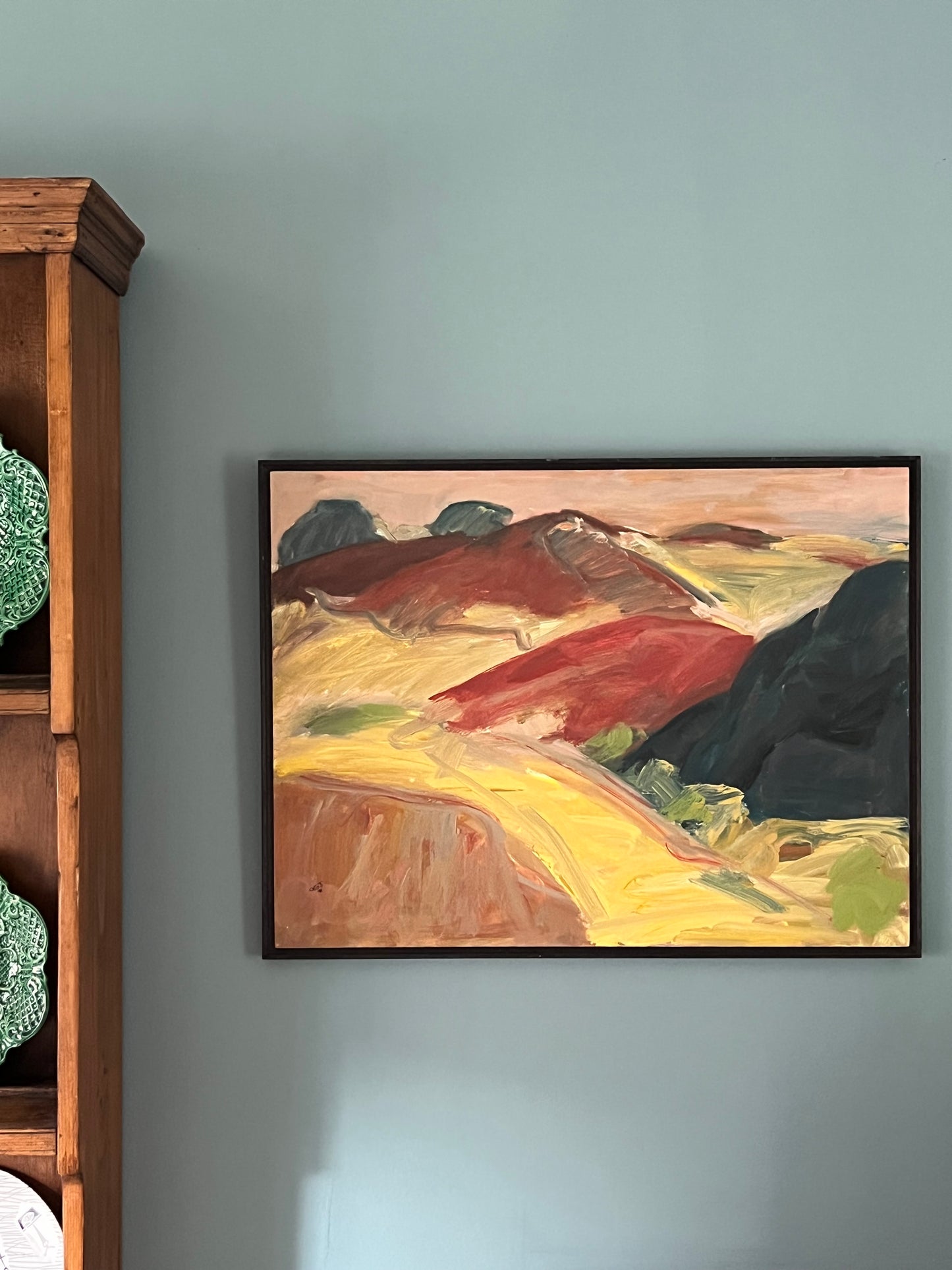 Abstract Oil On Board.