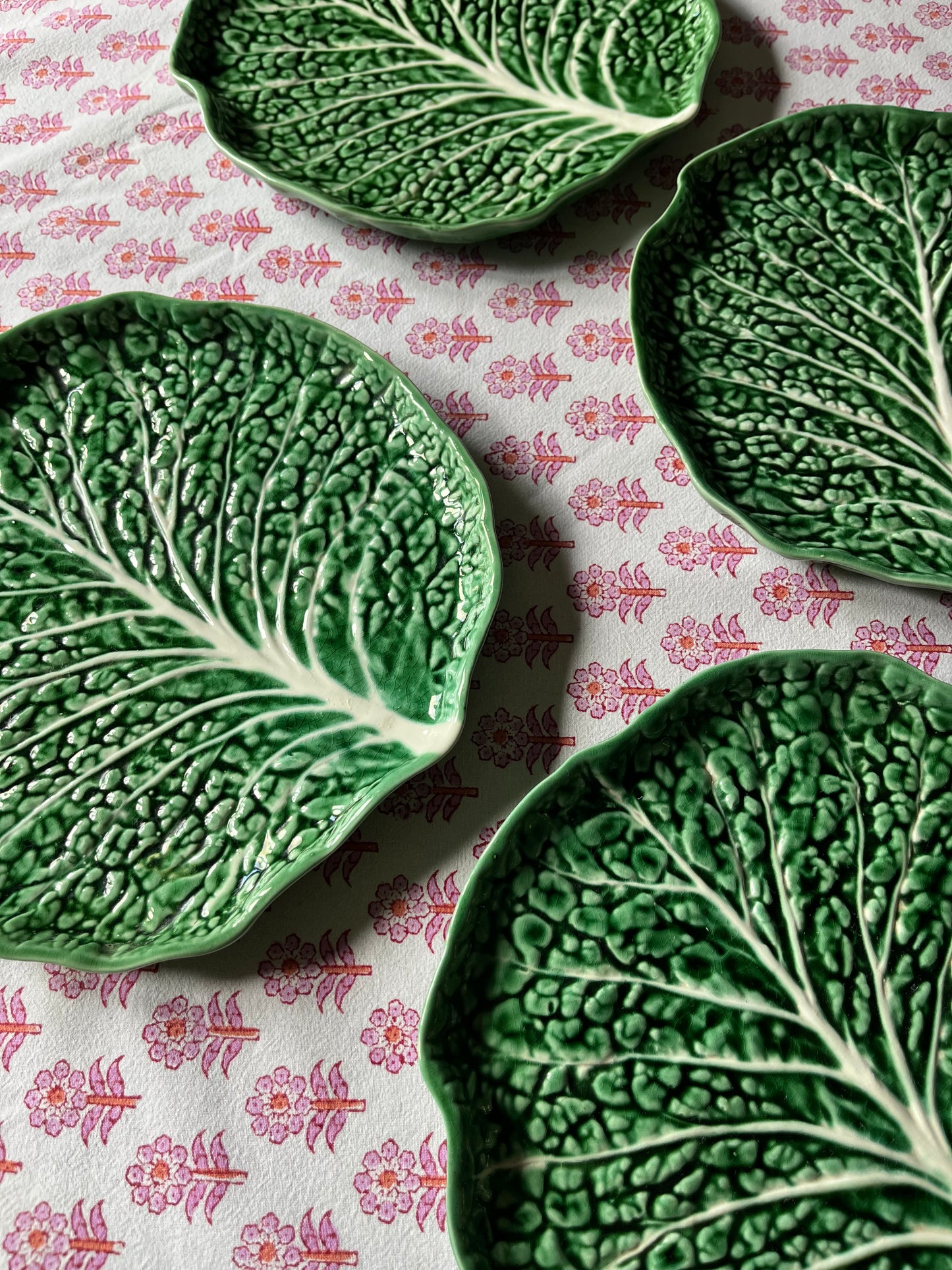 Set of Eight Cabbage Plates.
