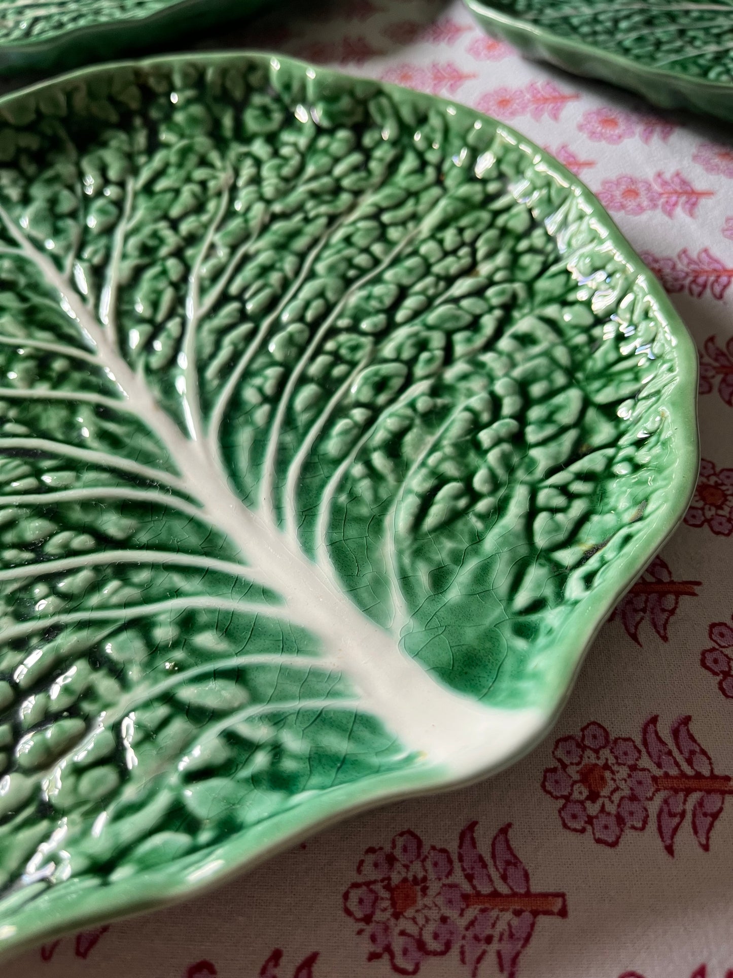 Set of Eight Cabbage Plates.