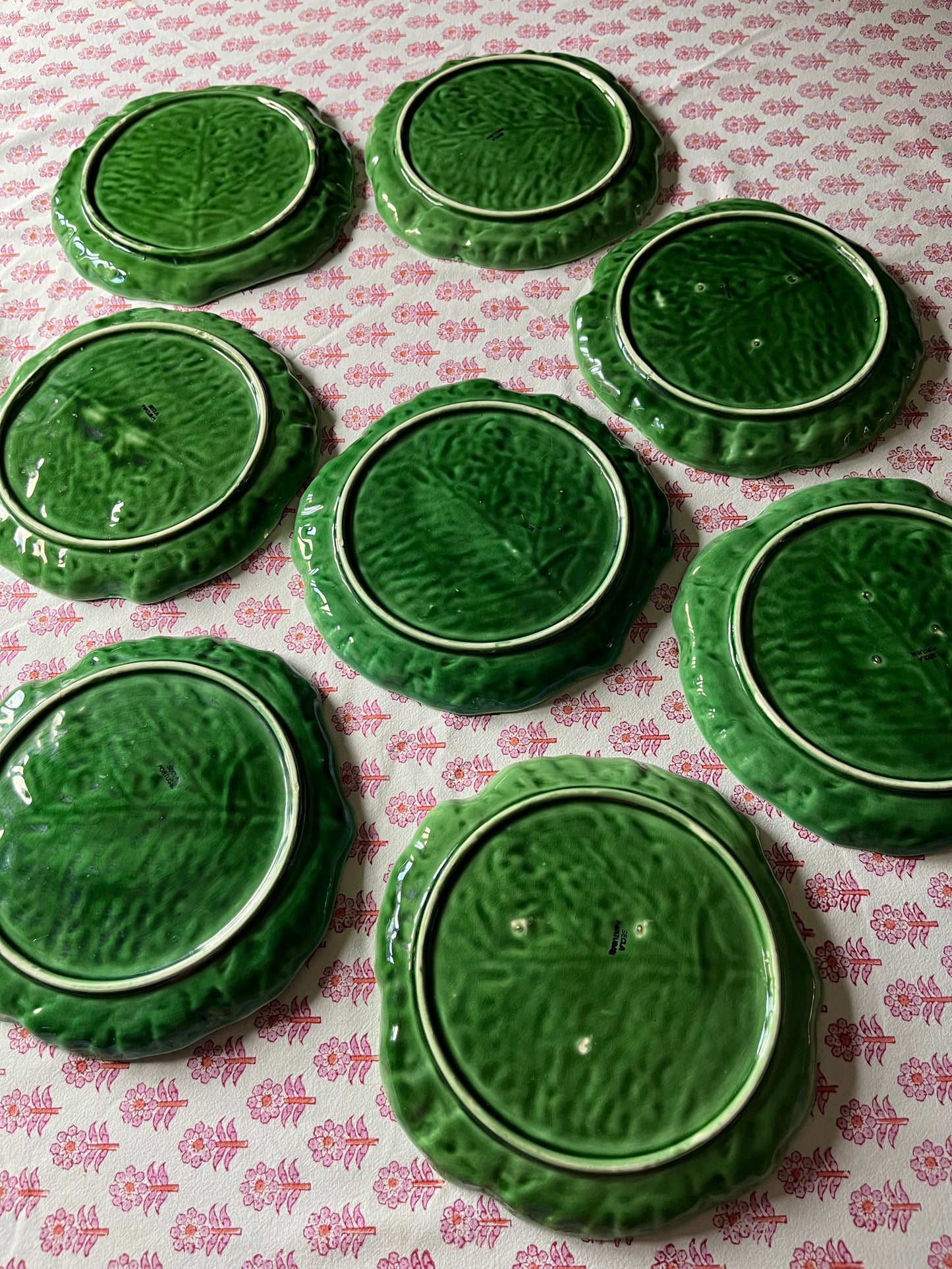 Set of Eight Cabbage Plates.