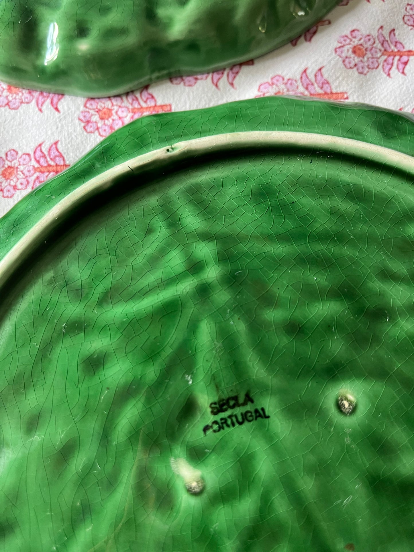 Set of Eight Cabbage Plates.