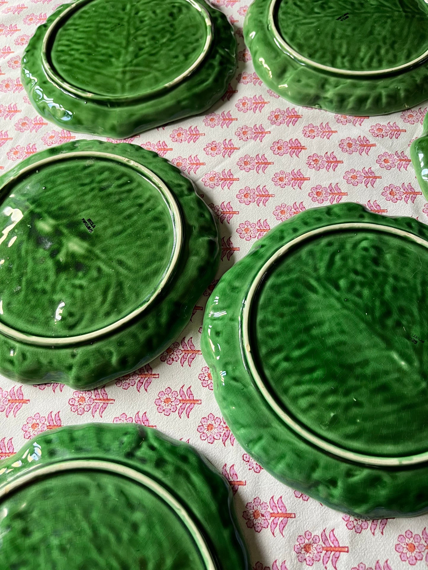 Set of Eight Cabbage Plates.