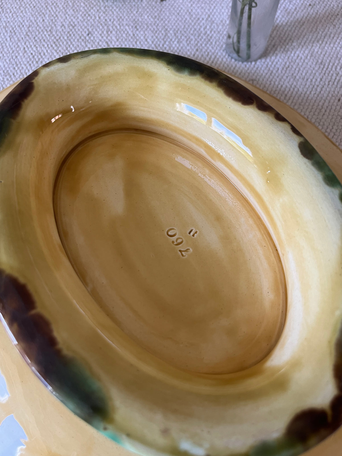 Majolica Footed Dish.
