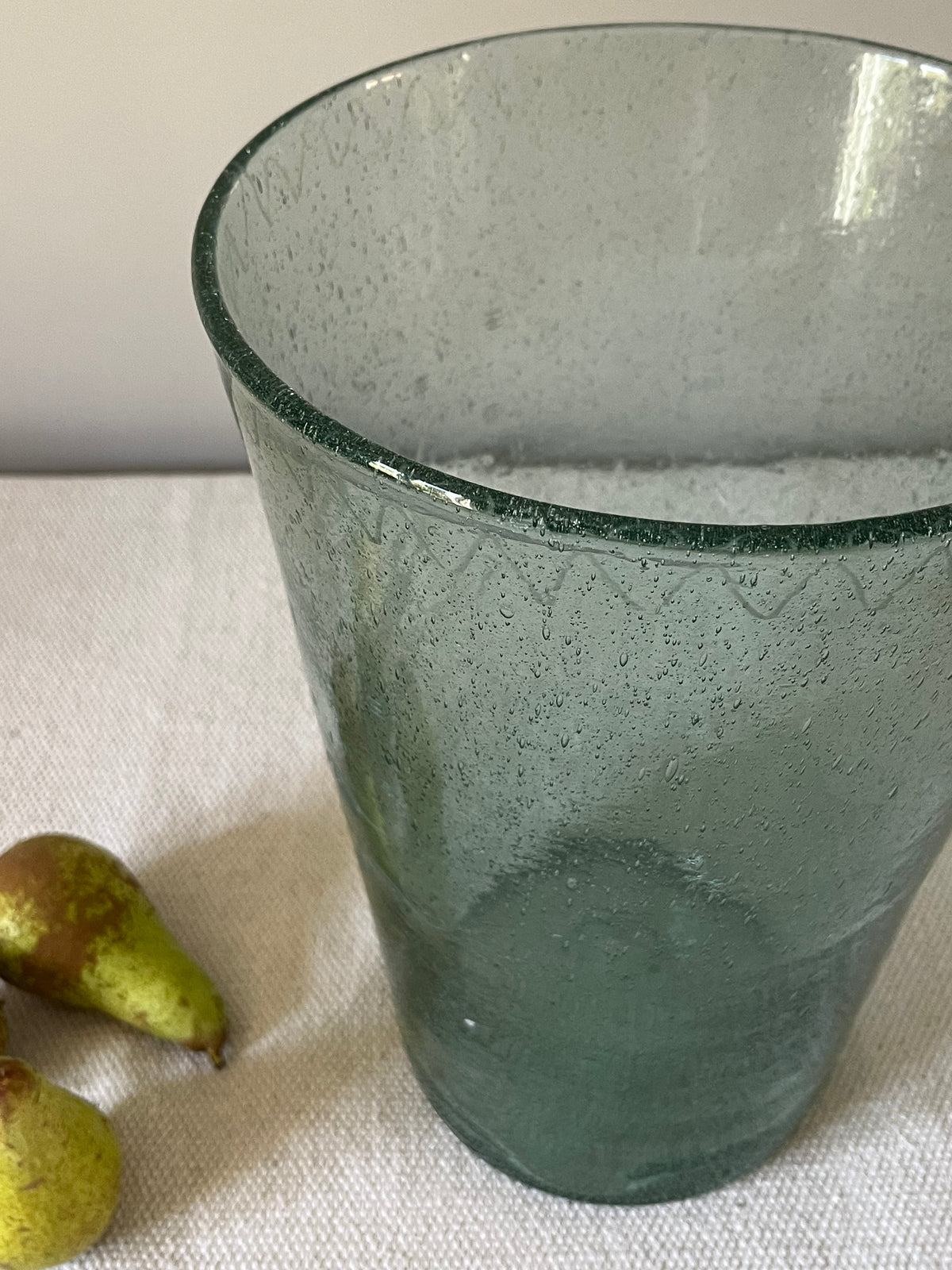 Large Bubble Glass Vase.
