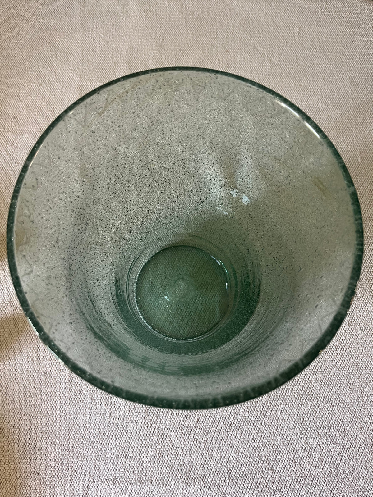 Large Bubble Glass Vase.
