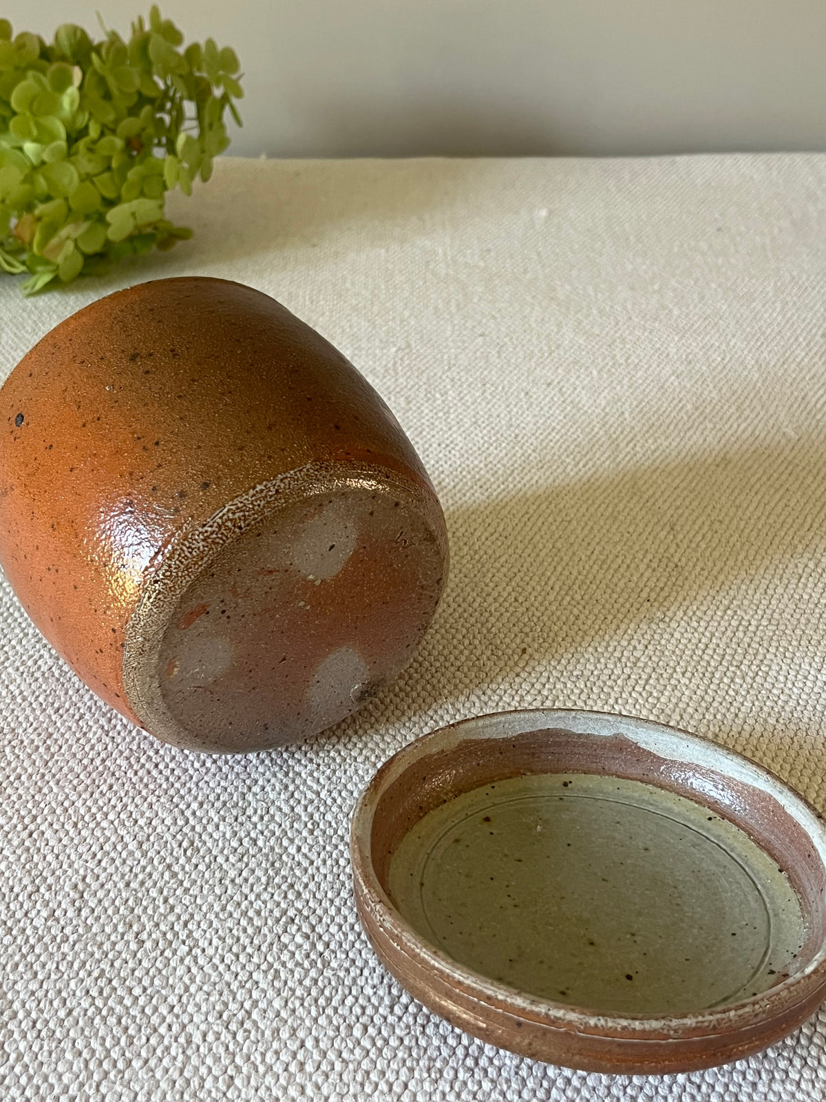 Salt Glazed Storage Jar.