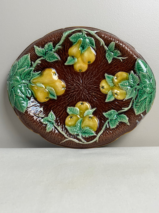 Majolica Bread Plate.