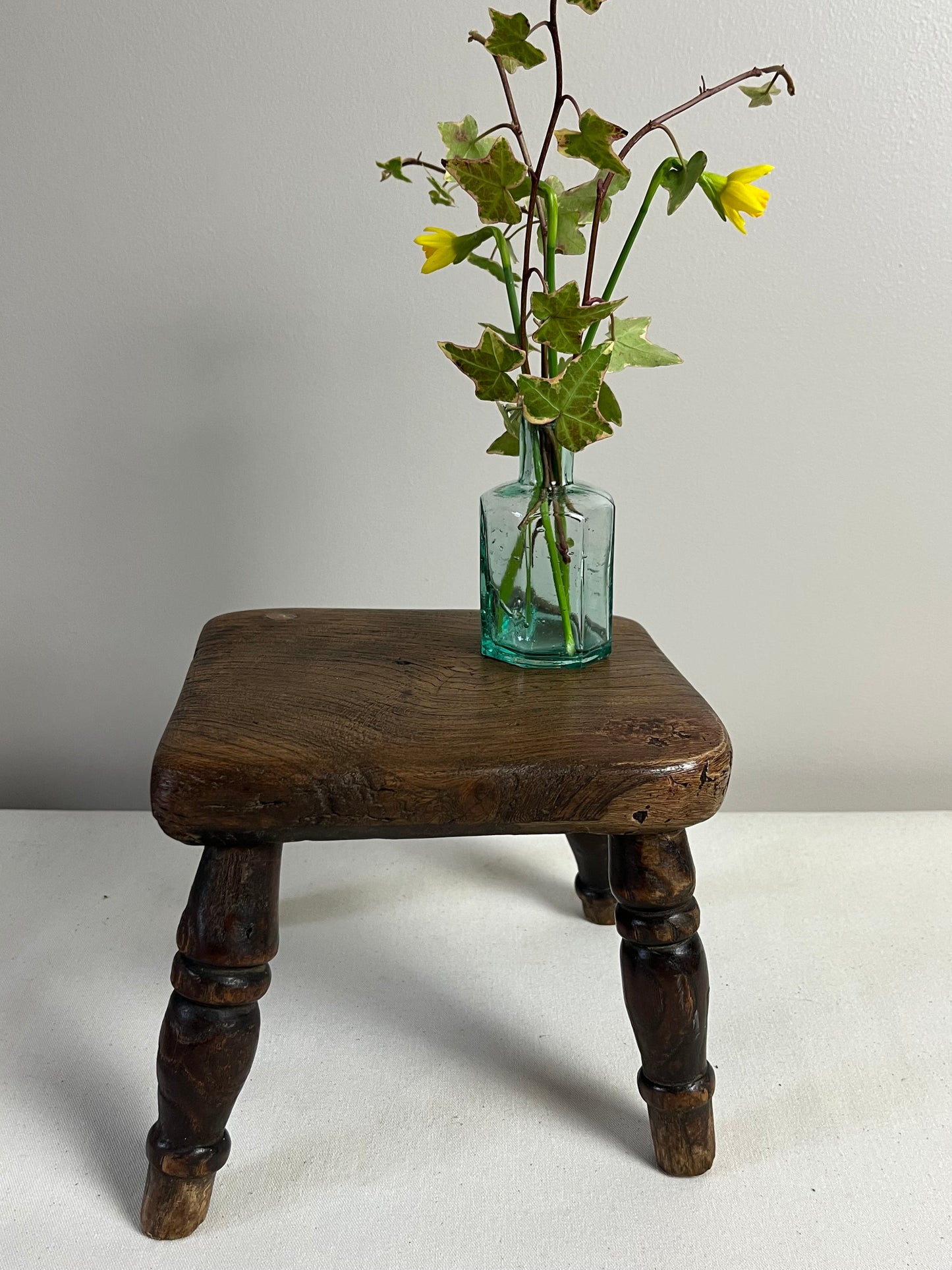 Elm Hearth Stool.