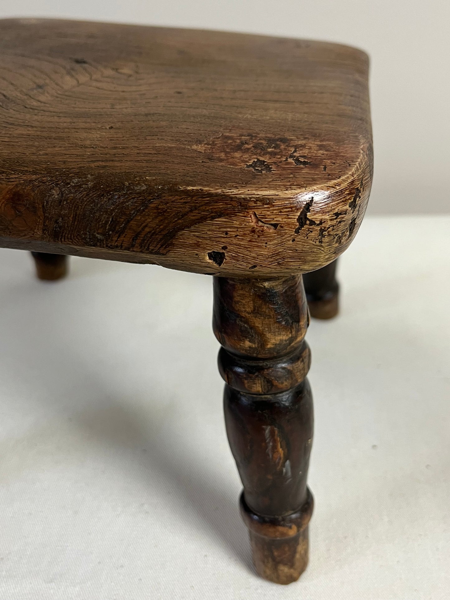Elm Hearth Stool.