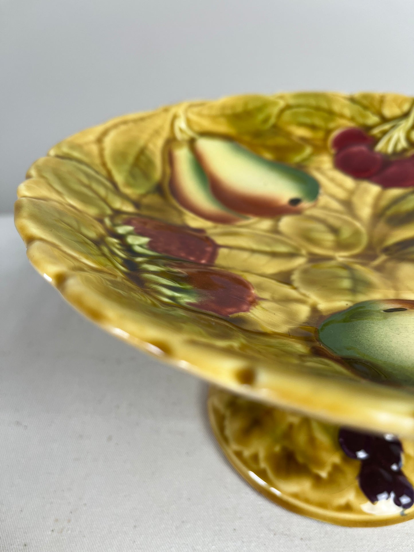 French Majolica Comport.