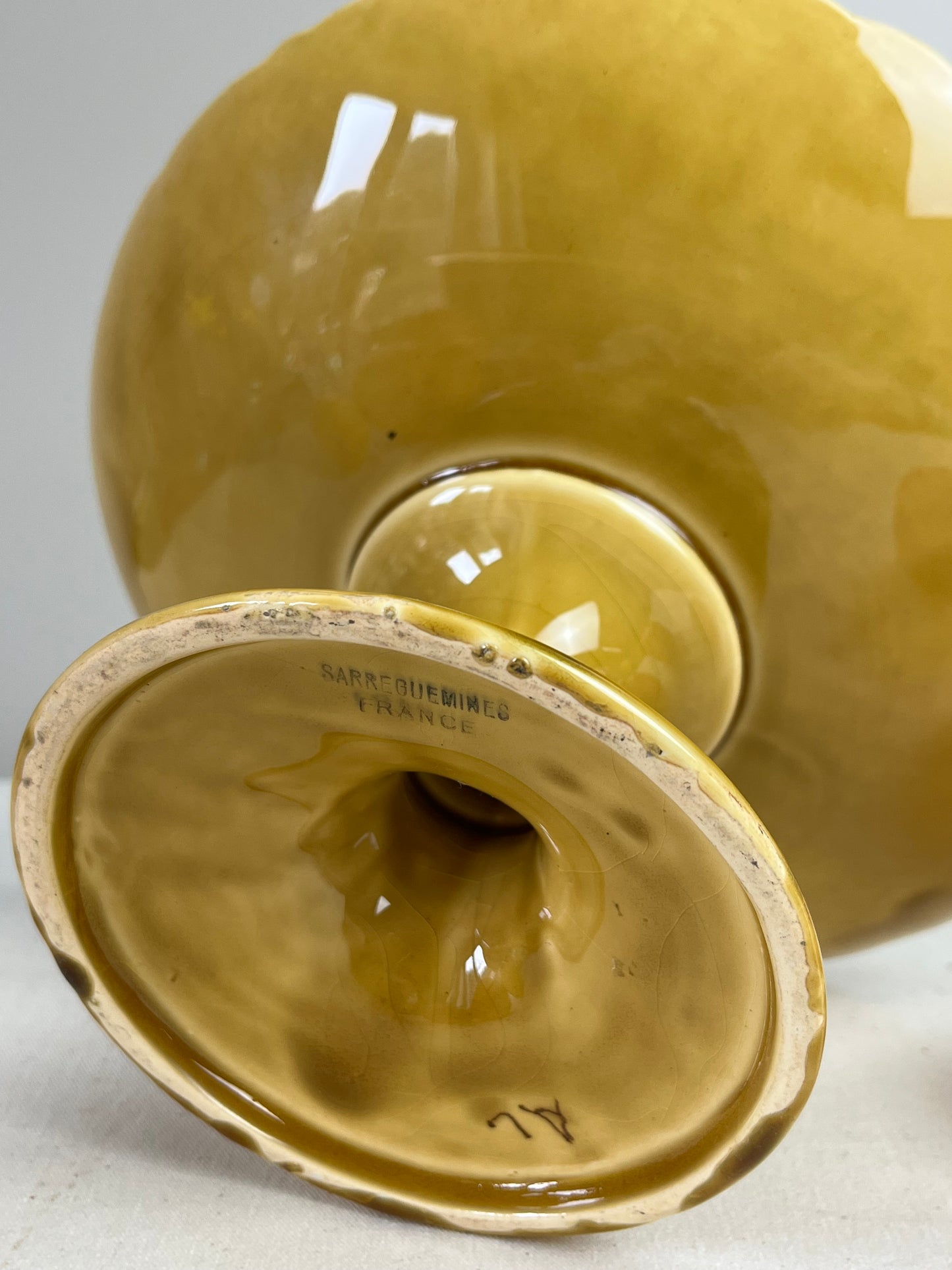 French Majolica Comport.