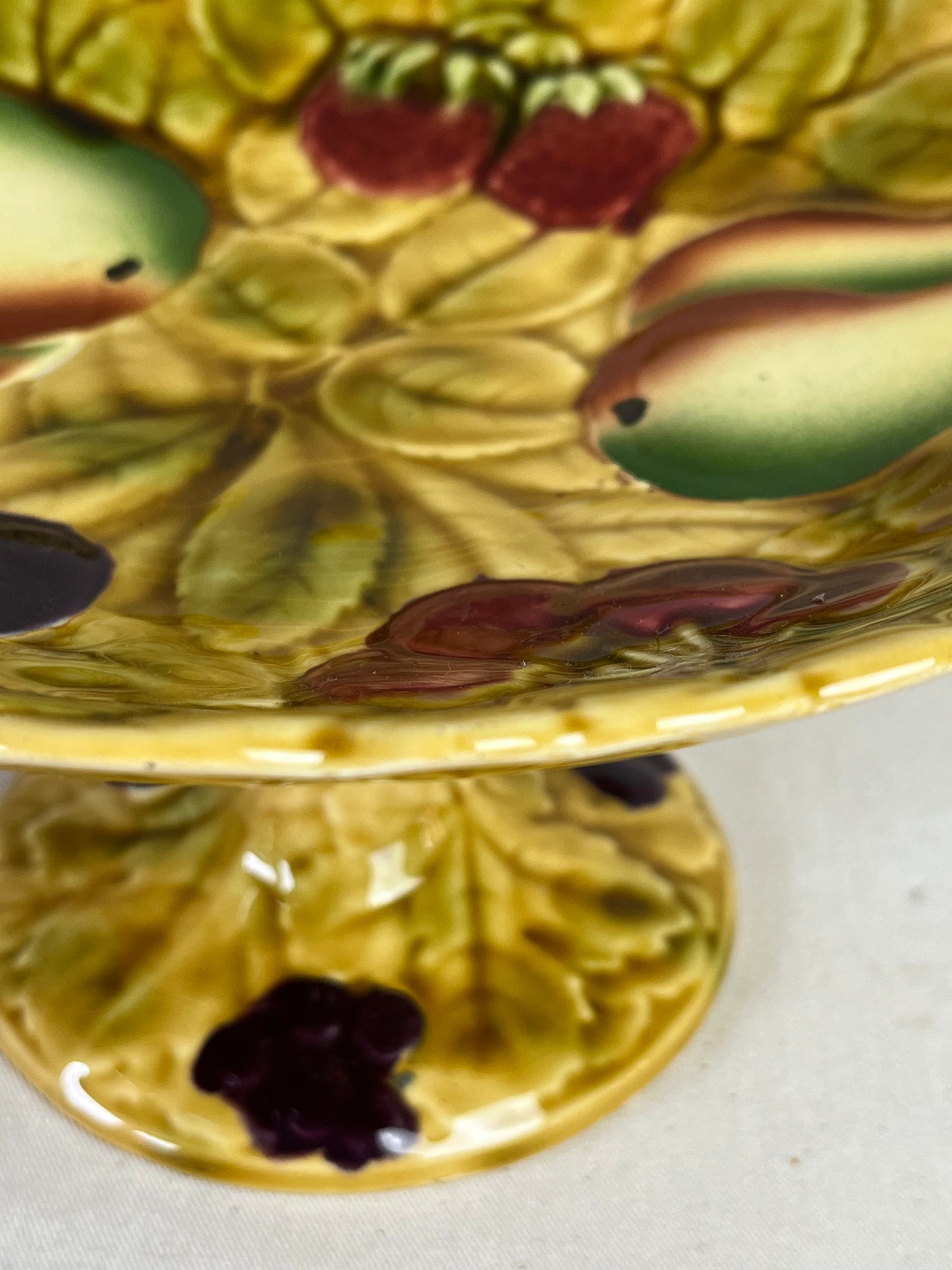 French Majolica Comport.