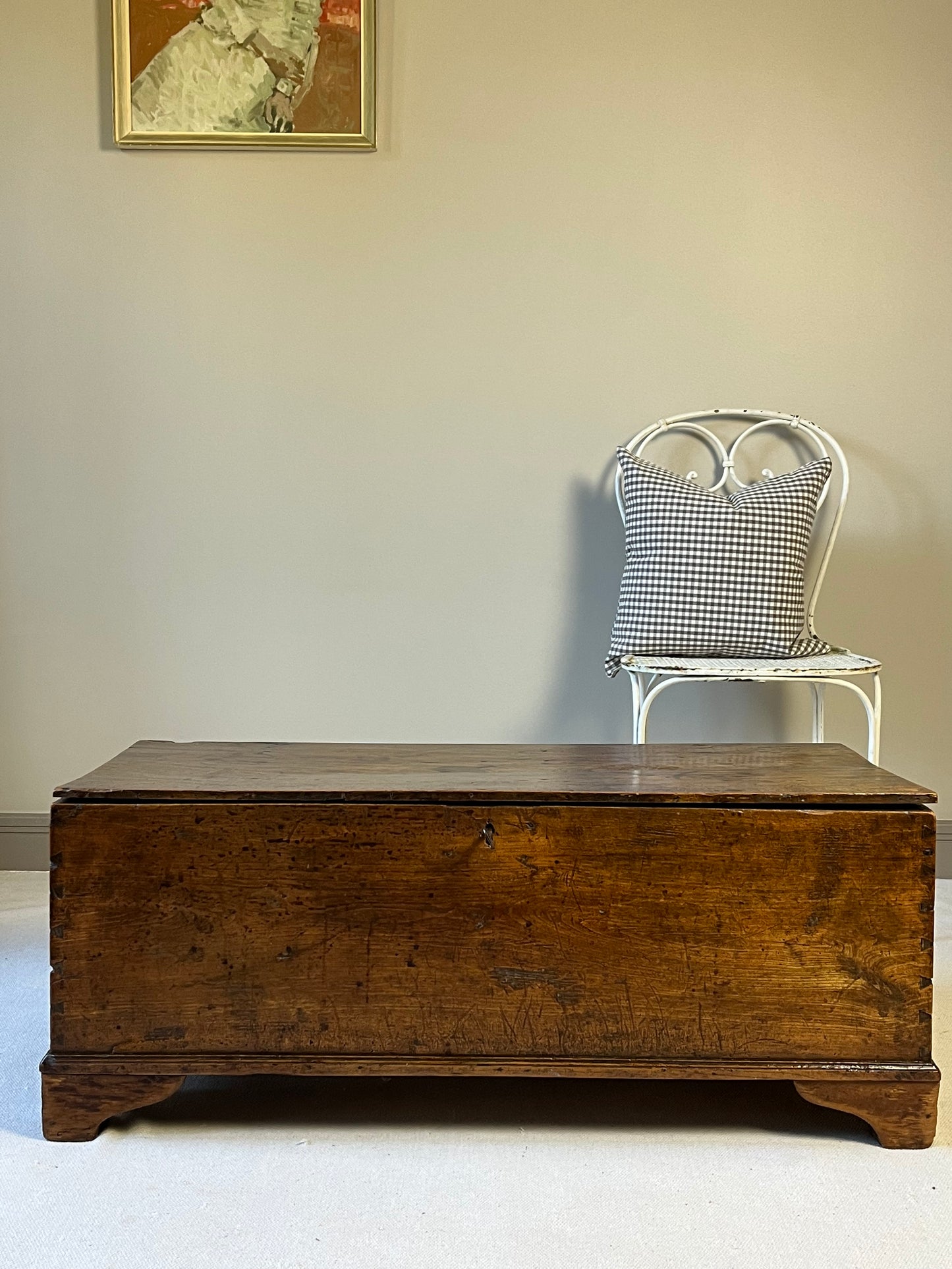 Georgian Elm Coffer.