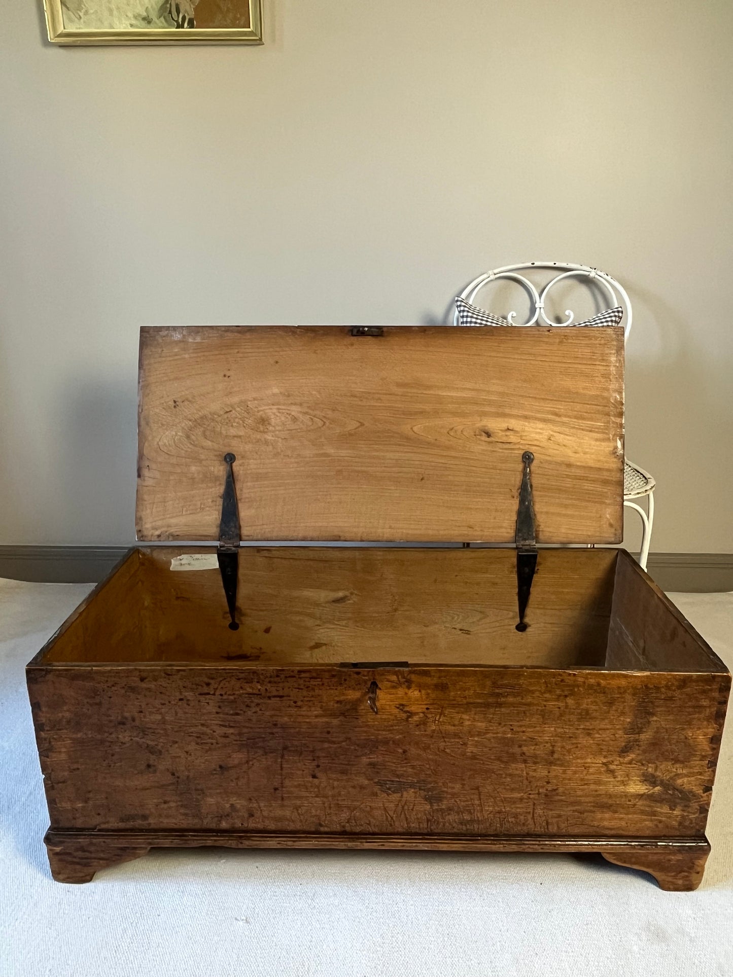 Georgian Elm Coffer.