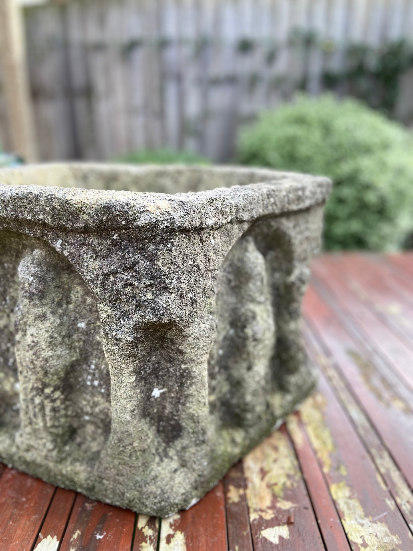Hand Carved Apostle Pot.