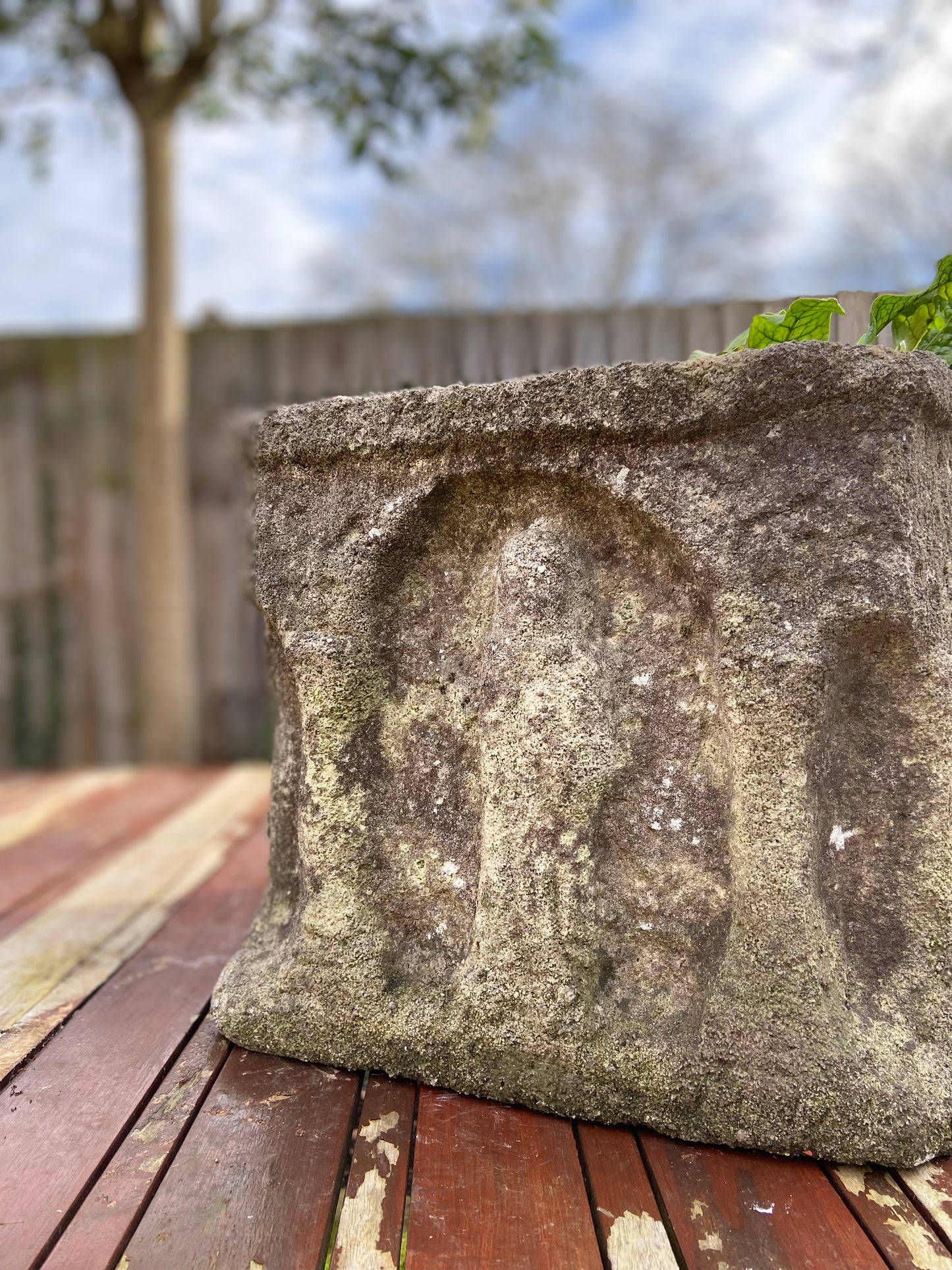 Hand Carved Apostle Pot.