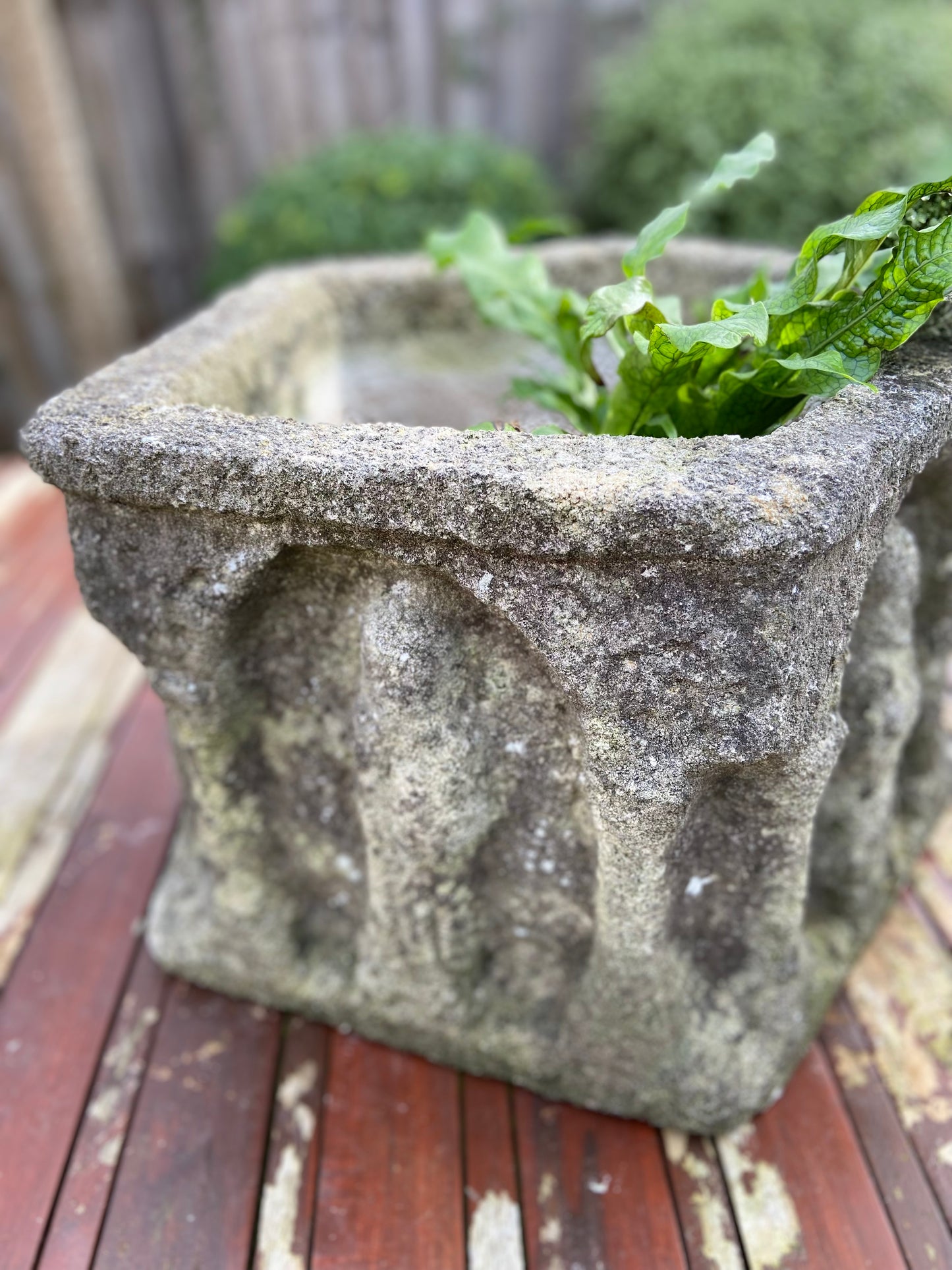 Hand Carved Apostle Pot.