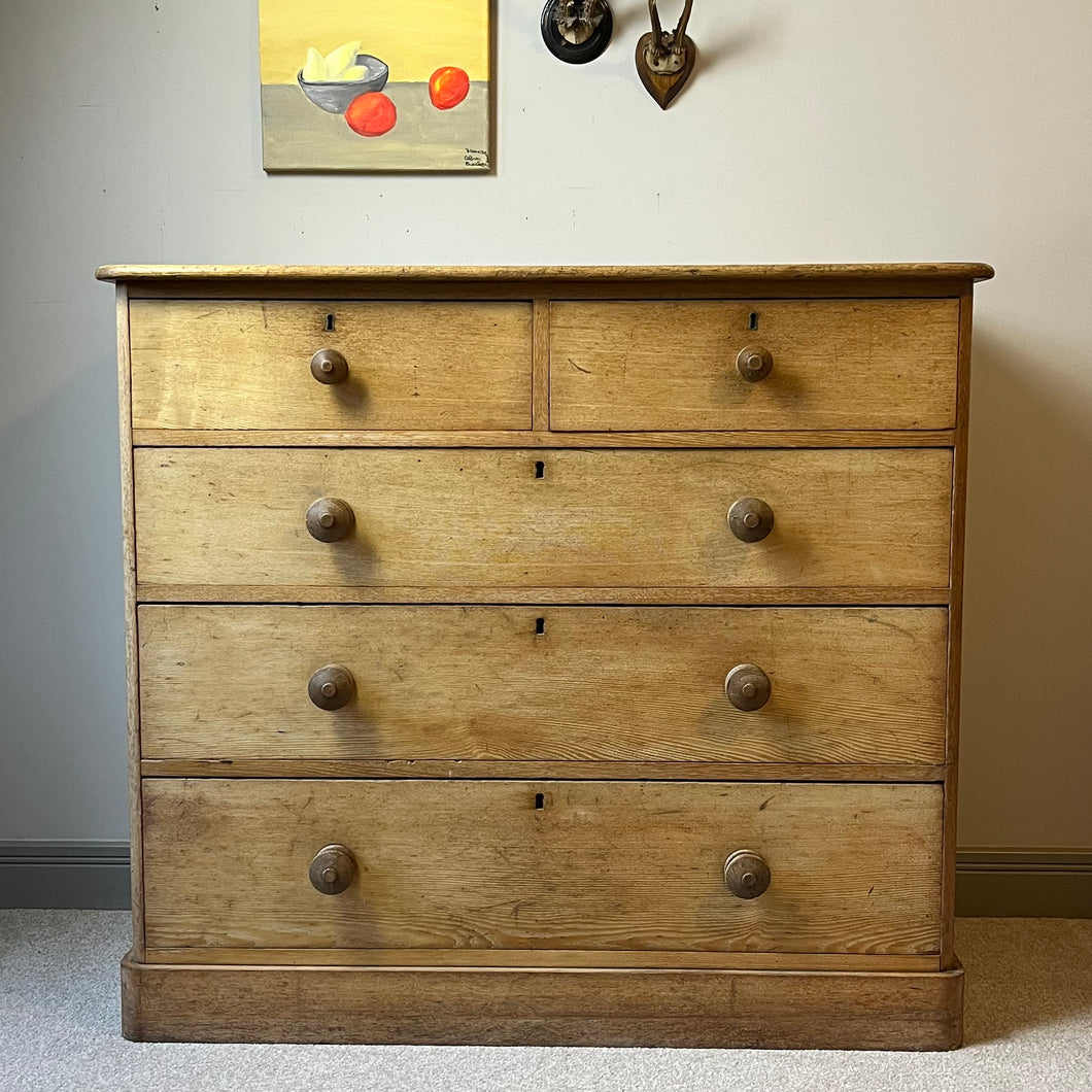 Pine Chest Of Drawers.