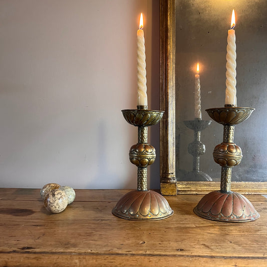 Arts and Crafts Candlesticks.