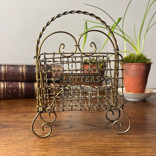 Wire Work Letter Rack.