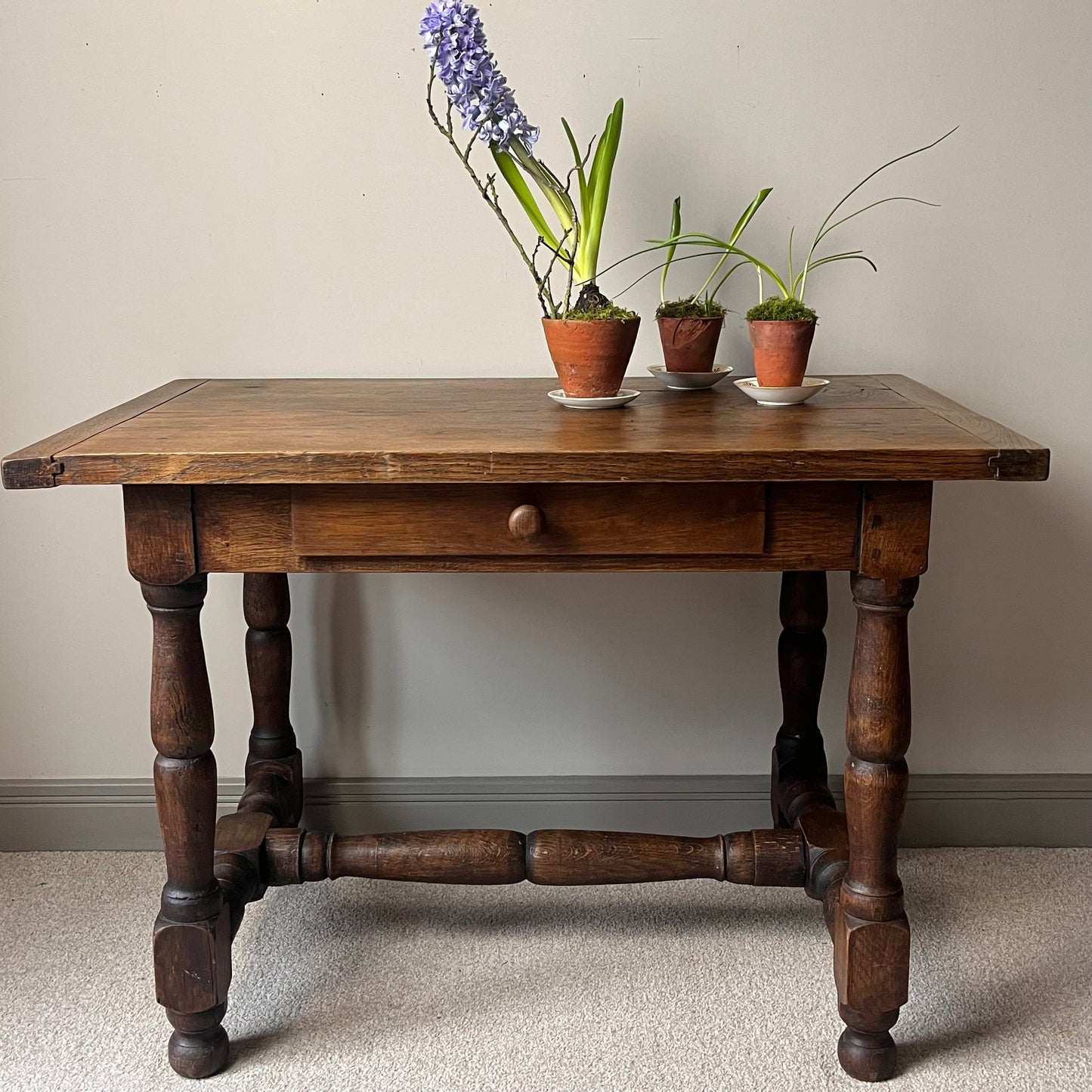 French Country Rustic Side Table.