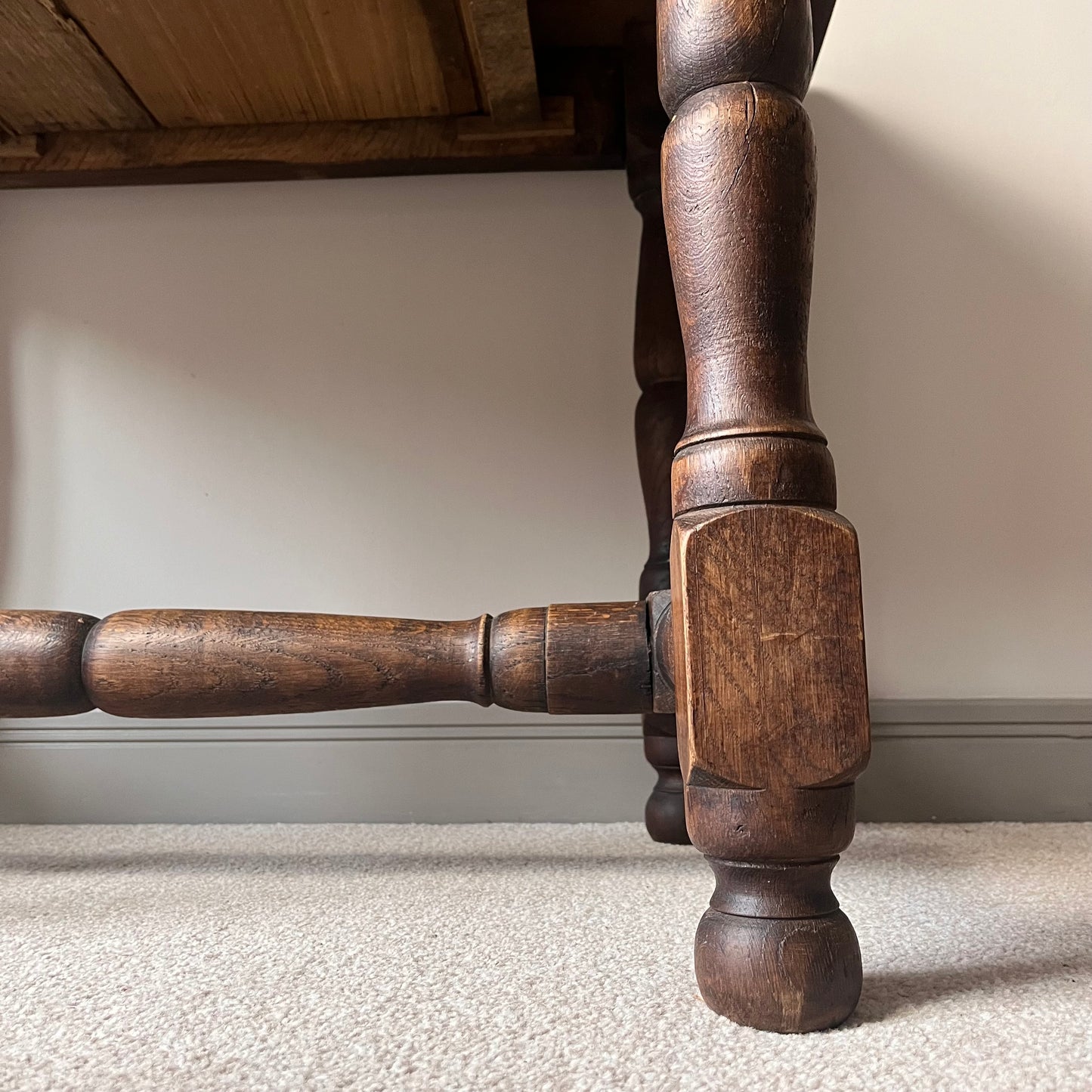 French Country Rustic Side Table.