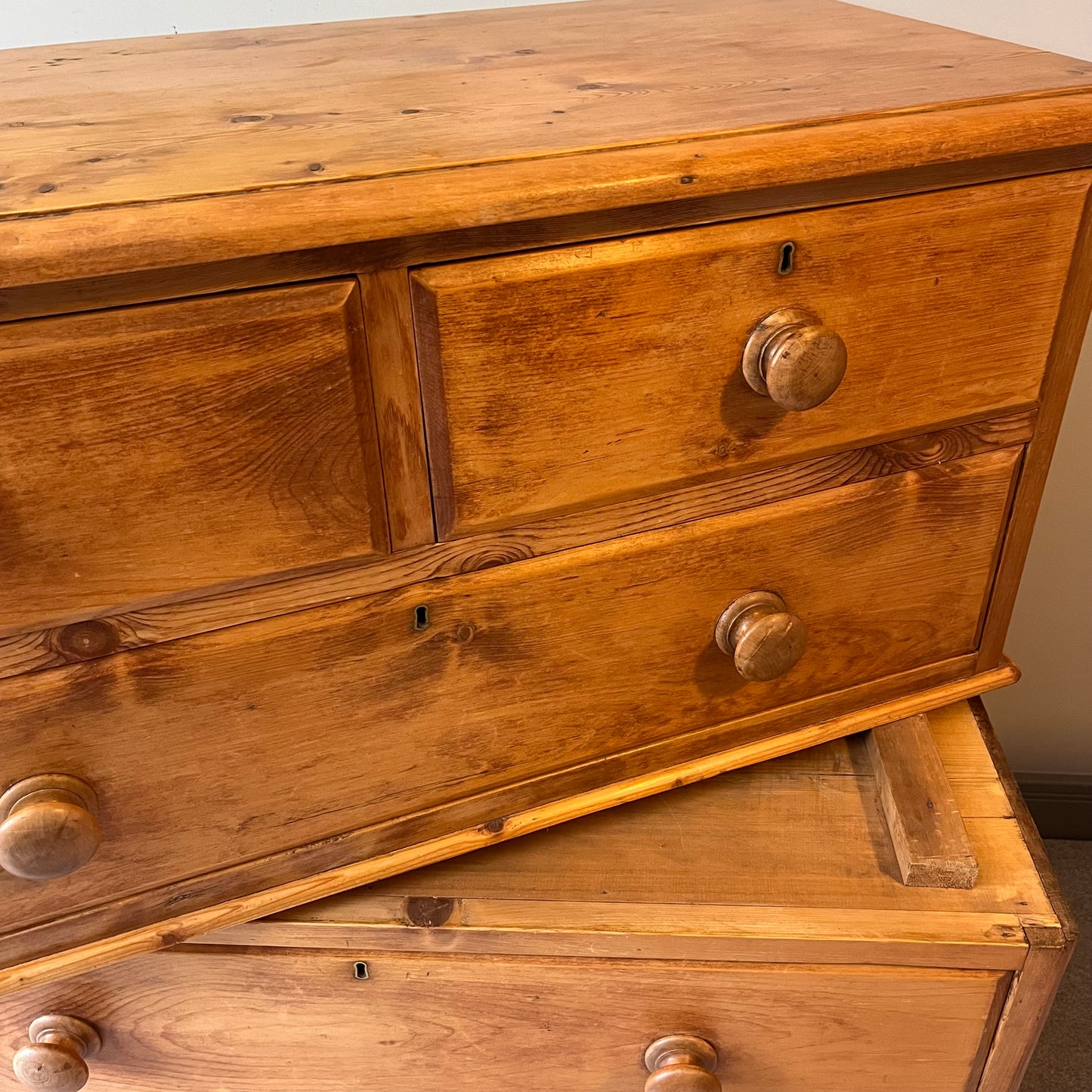 Pine Chest Of Drawers.