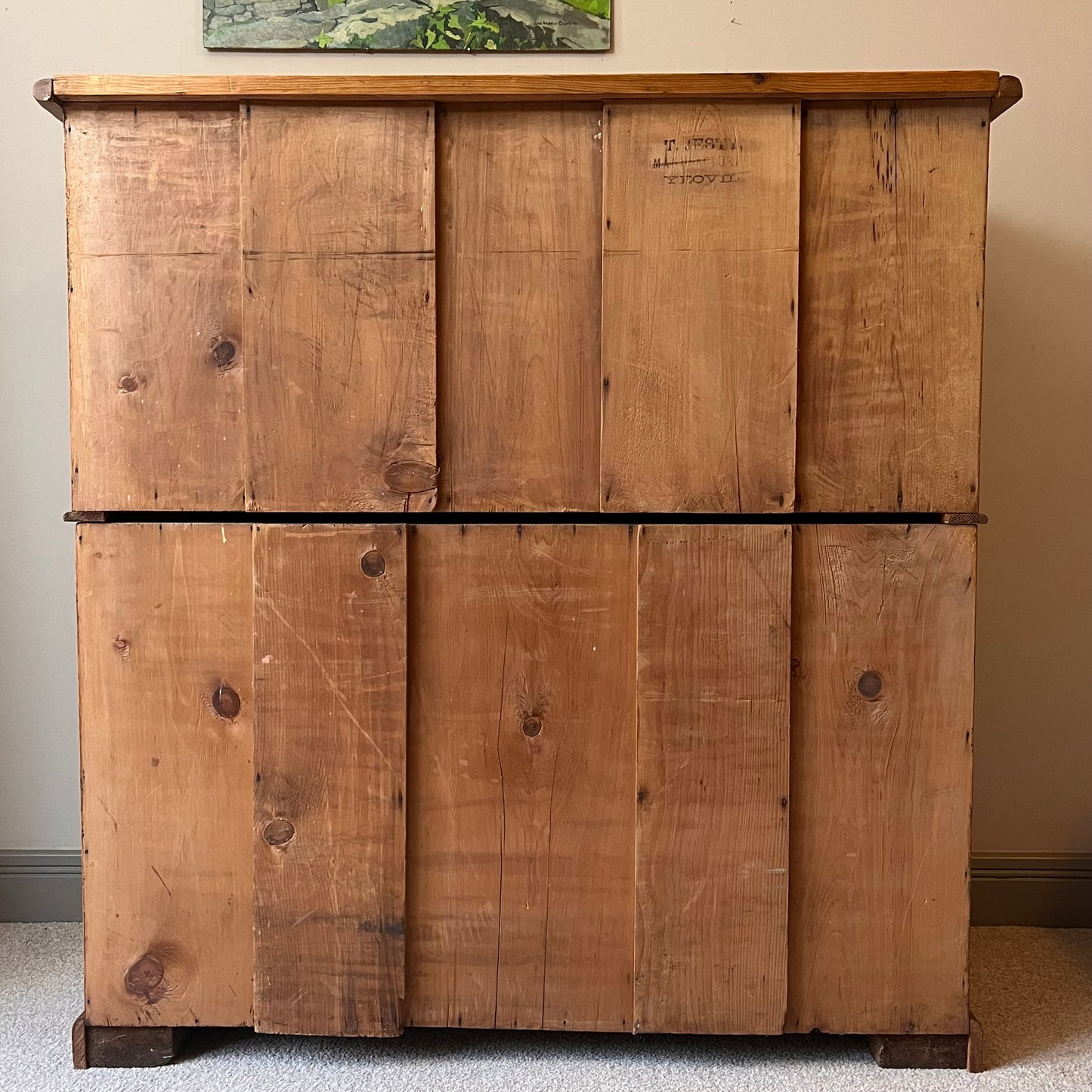 Pine Chest Of Drawers.