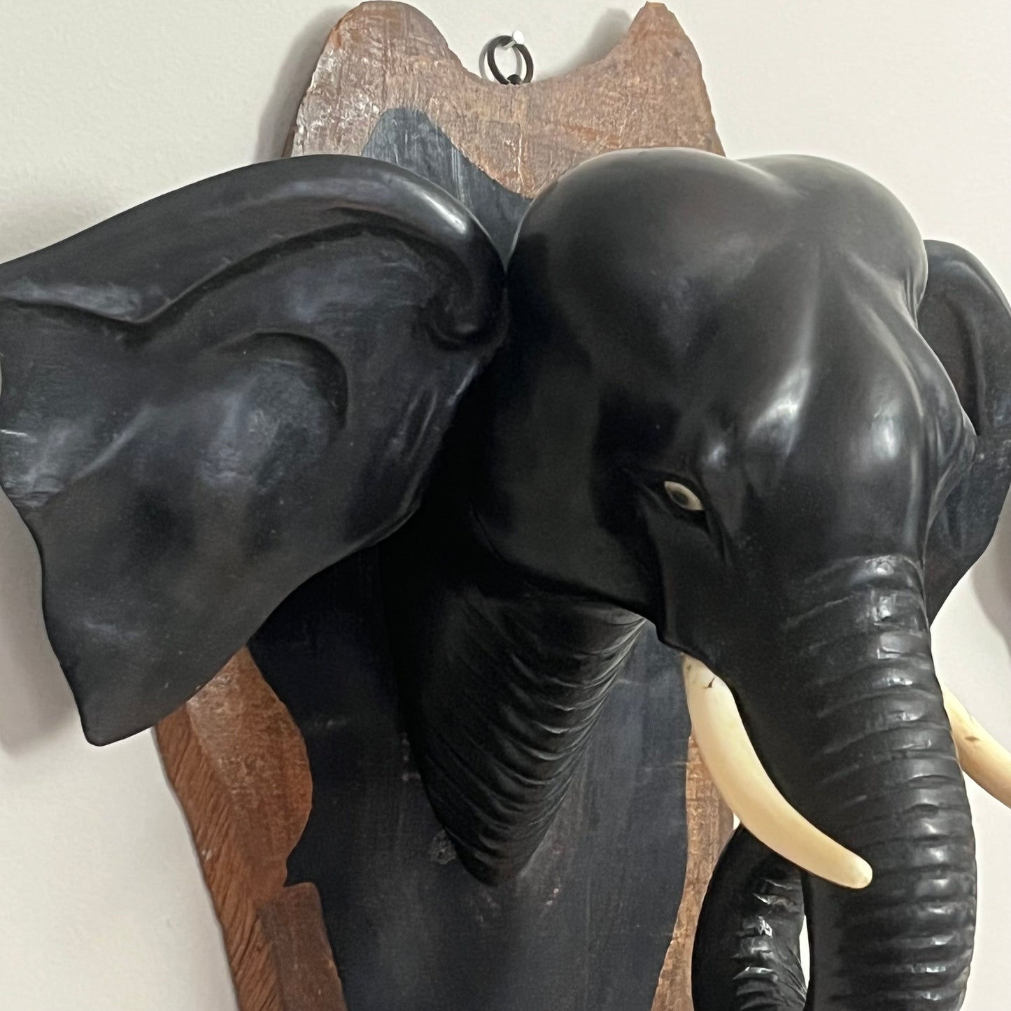 Pair Of Ebony Elephants.