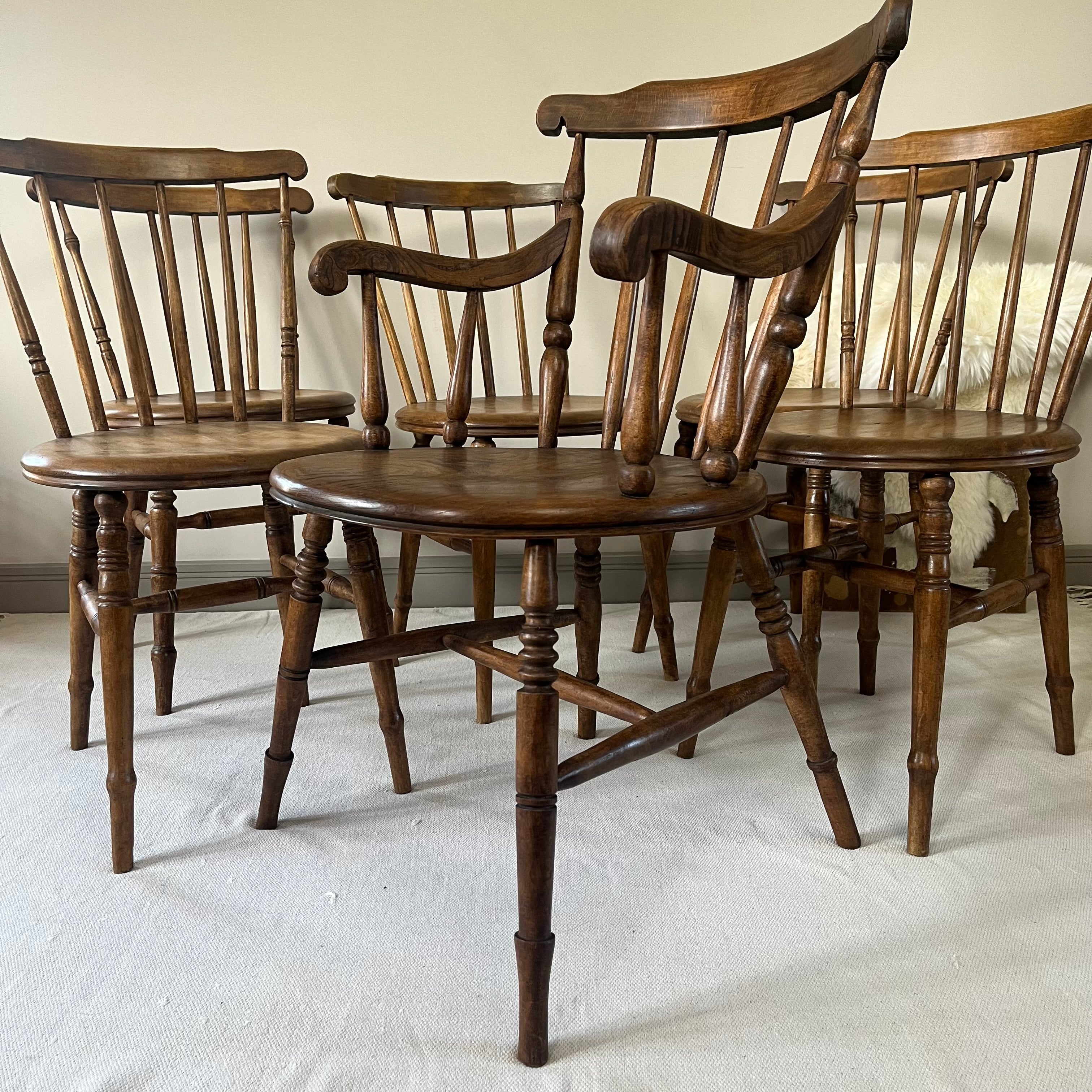 Set Of Six Penny Chairs. Crocker and Co