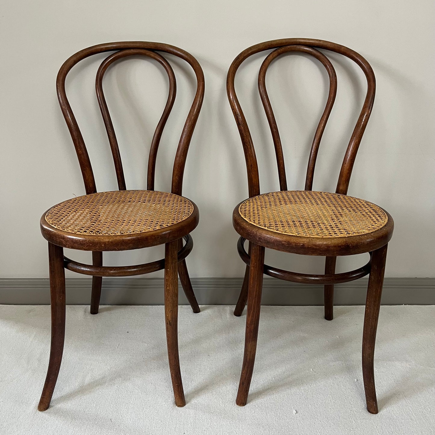 Pair Of FIUME Bentwood Chairs.