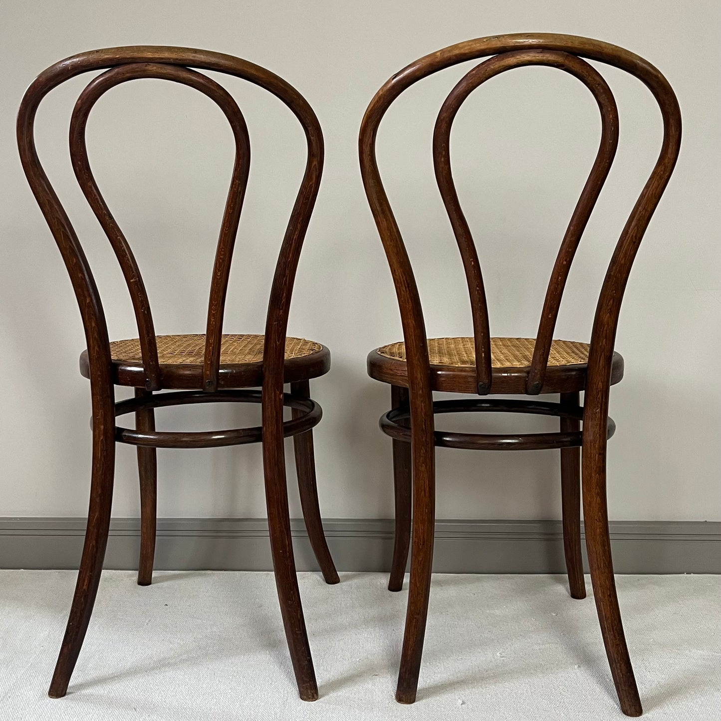 Pair Of FIUME Bentwood Chairs.