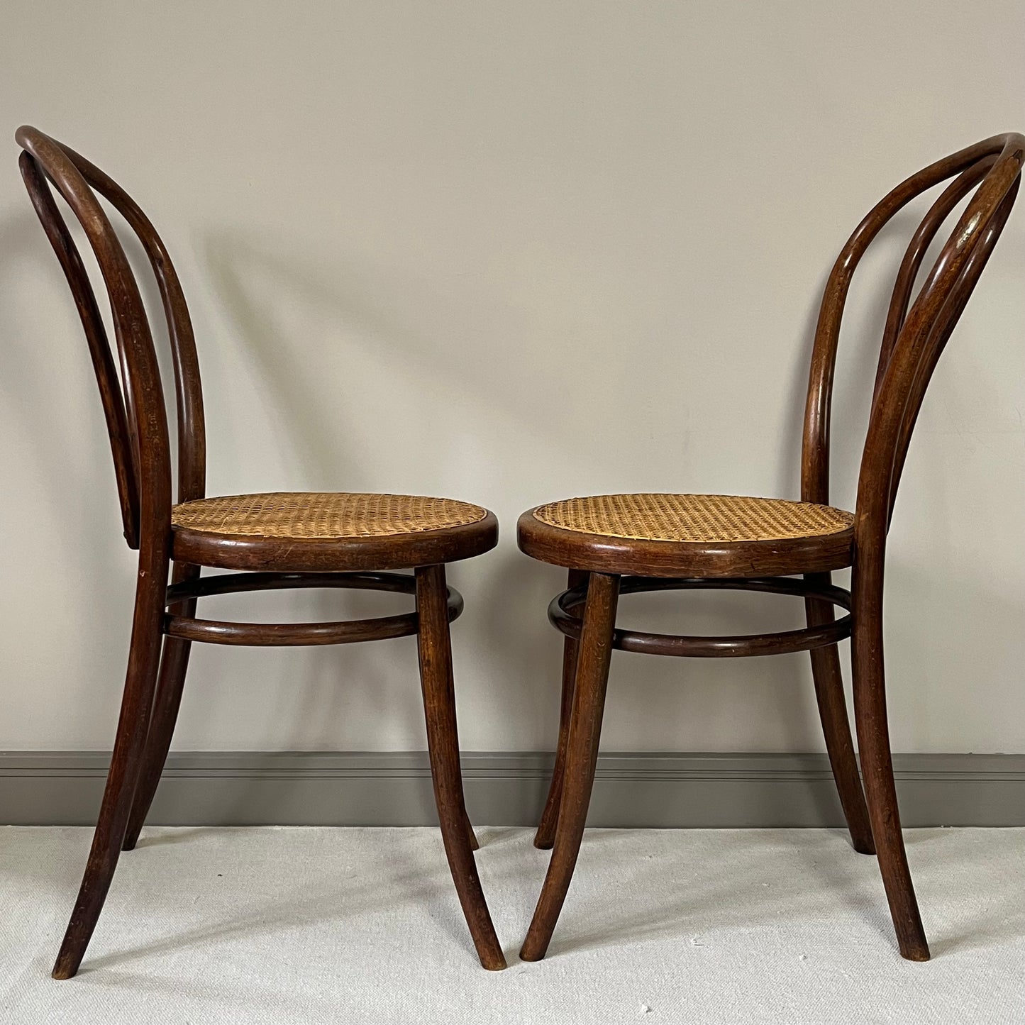 Pair Of FIUME Bentwood Chairs.