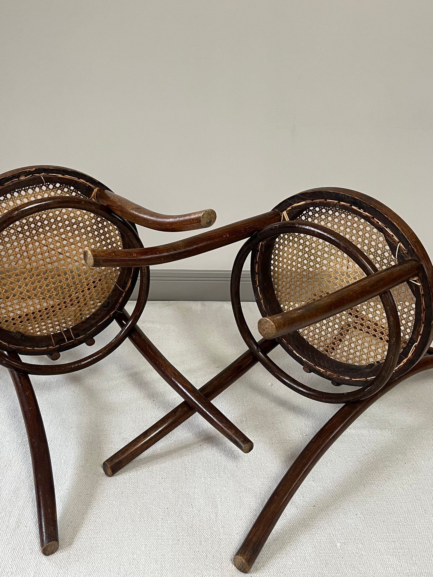 Pair Of FIUME Bentwood Chairs.